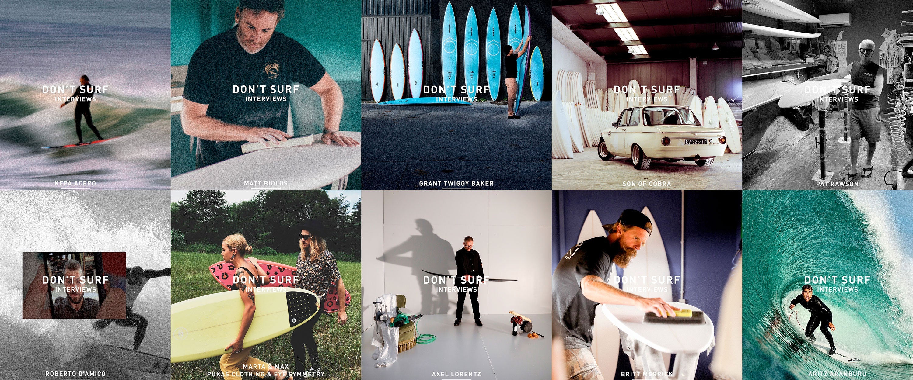 DON'T SURF INTERVIEWS PODCASTS