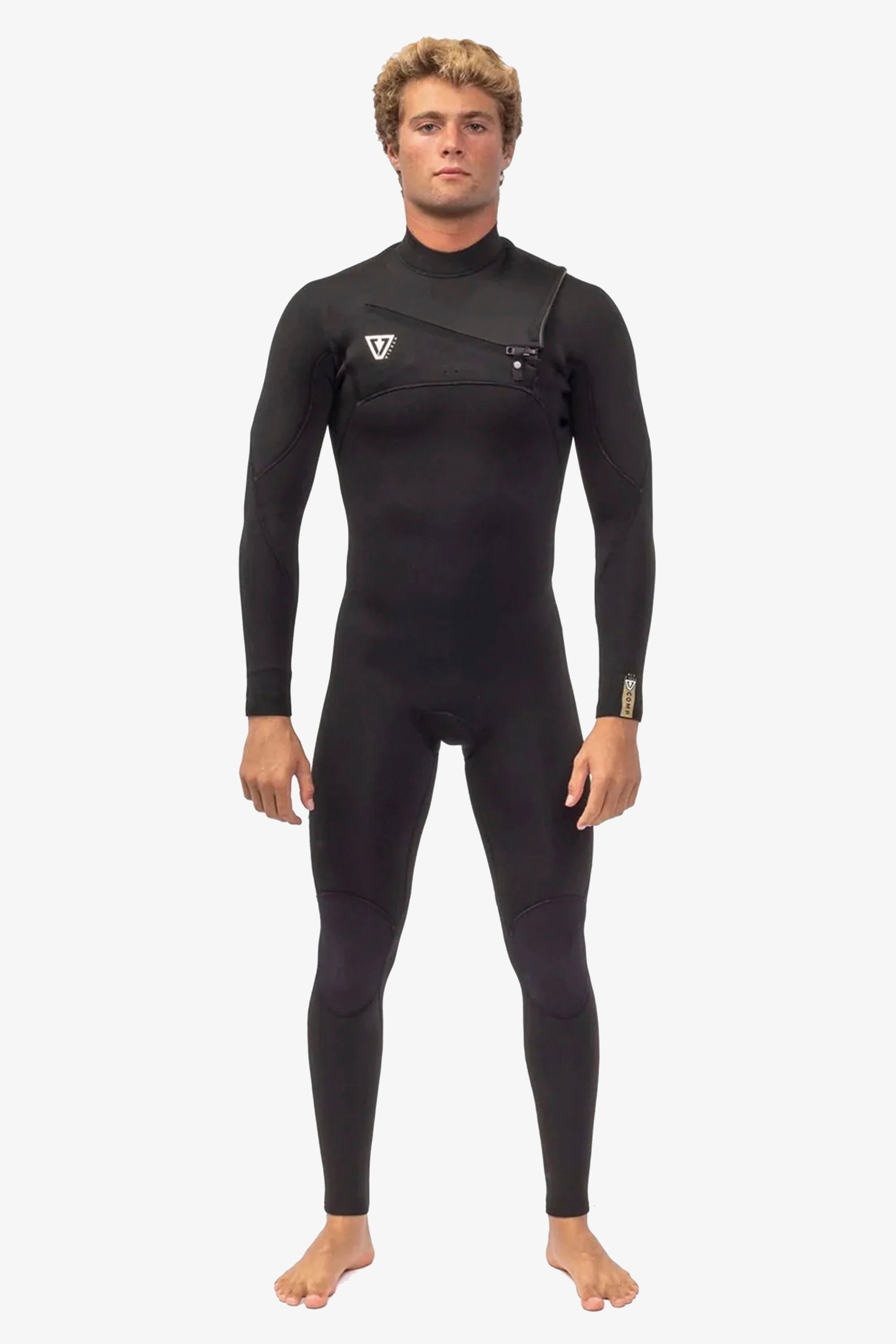 Person wearing a black Vissla wetsuit Happylifeshops