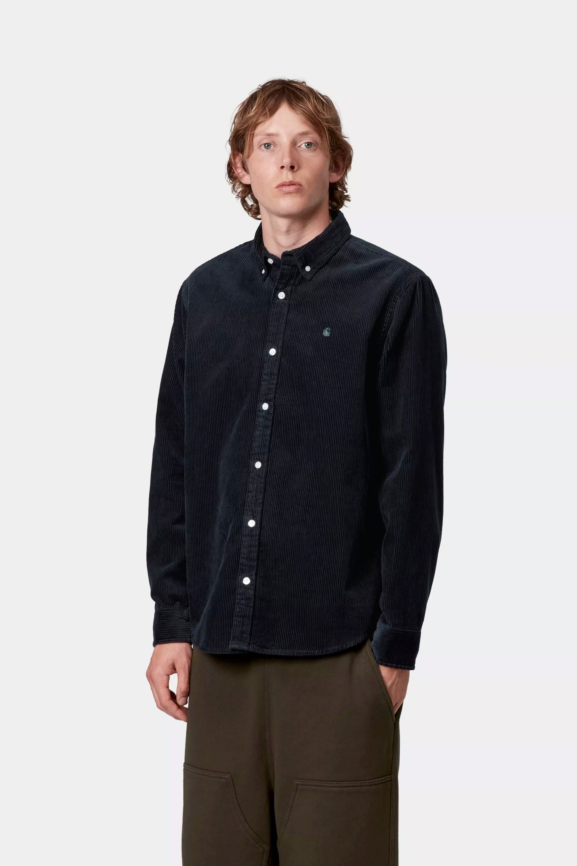 Happylifeshops Carhartt WIP L/S Madison Cord Shirt Dark Navy corduroy relaxed fit