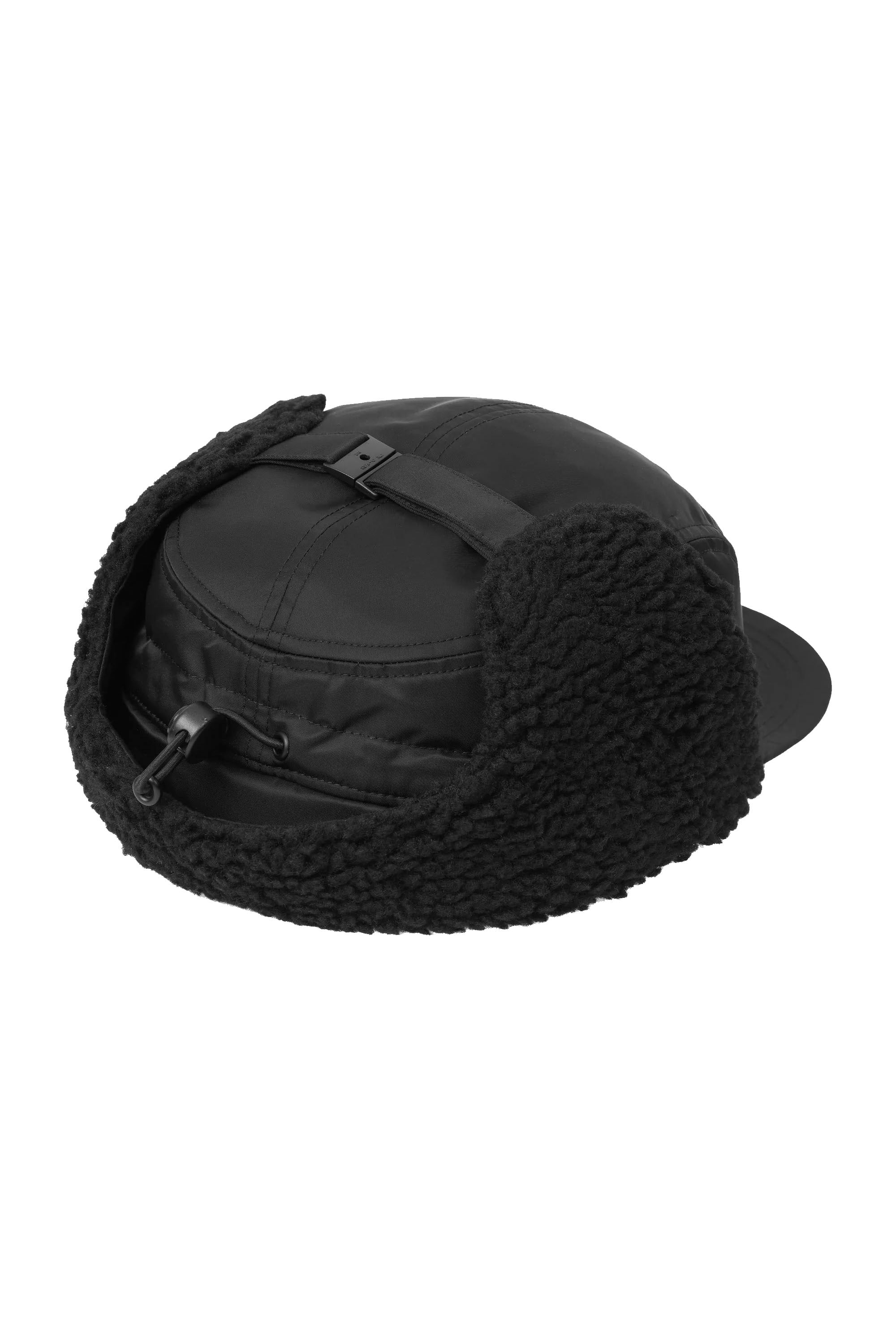 Happylifeshops Carhartt WIP Oltera Ear Guard Cap black nylon earflap adjustable streetwear