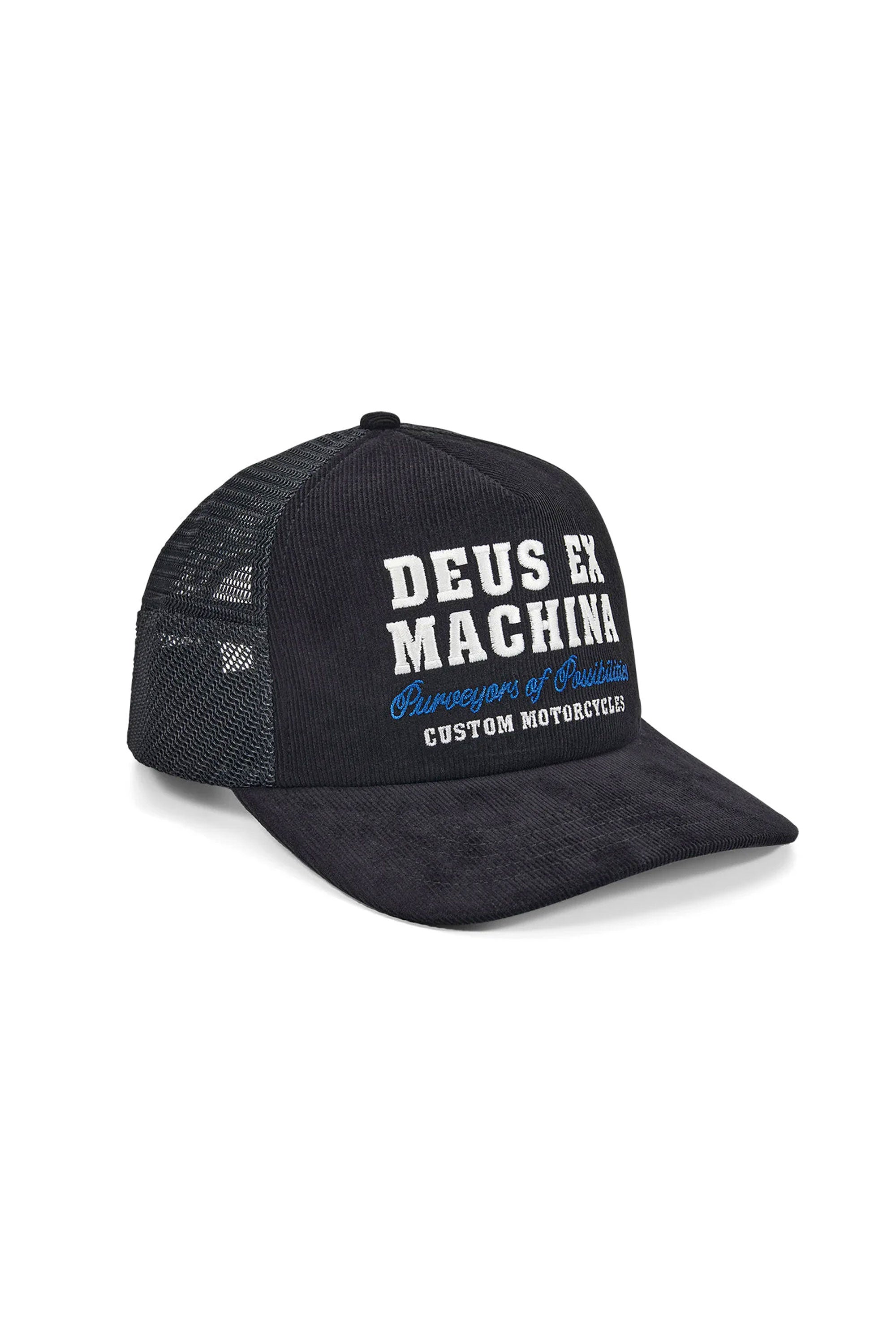 Happylifeshops Cap Deus Gumshoe Cord Trucker Black