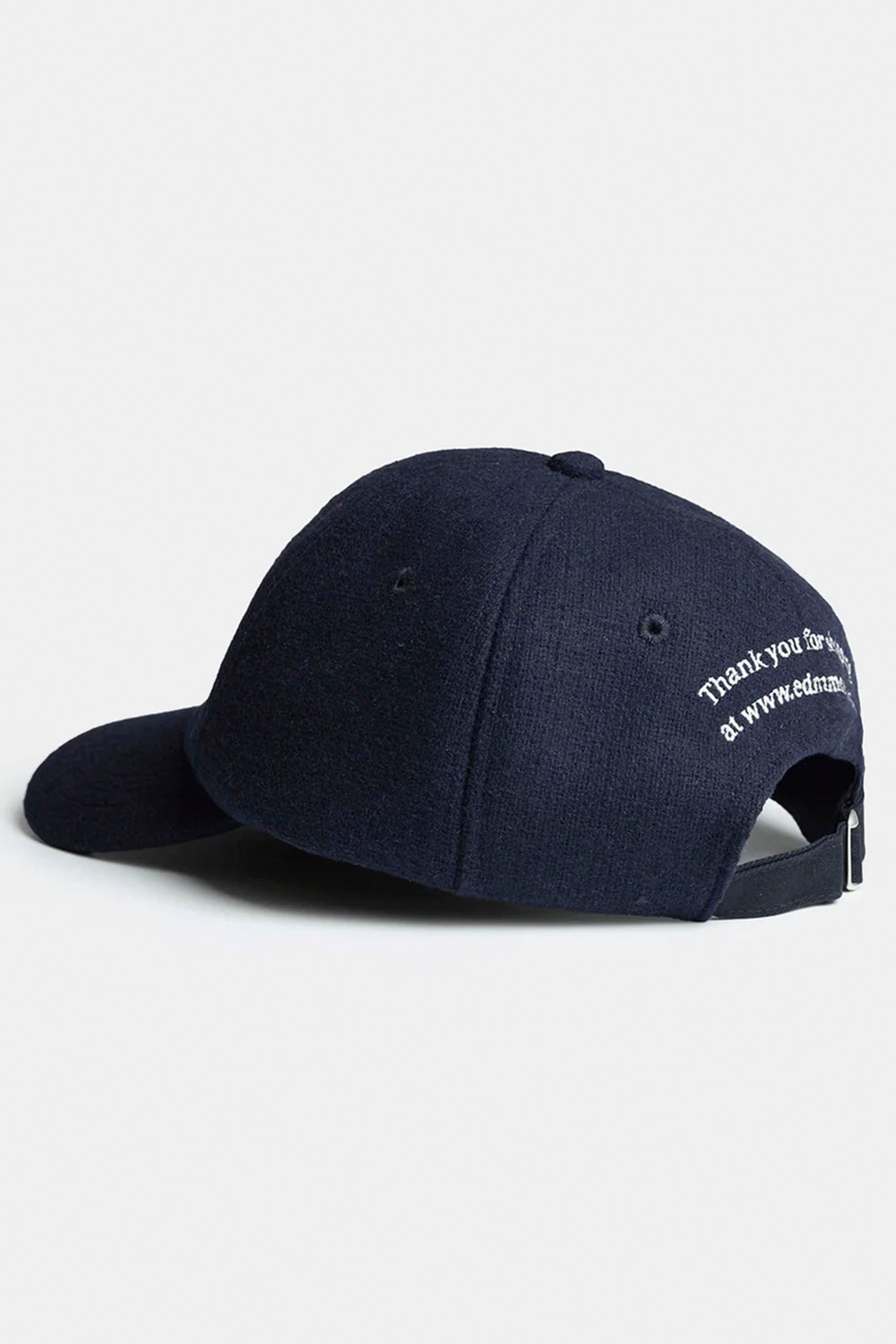 Happylifeshops Edmmond Studios LYLES cap plain navy minimal logo