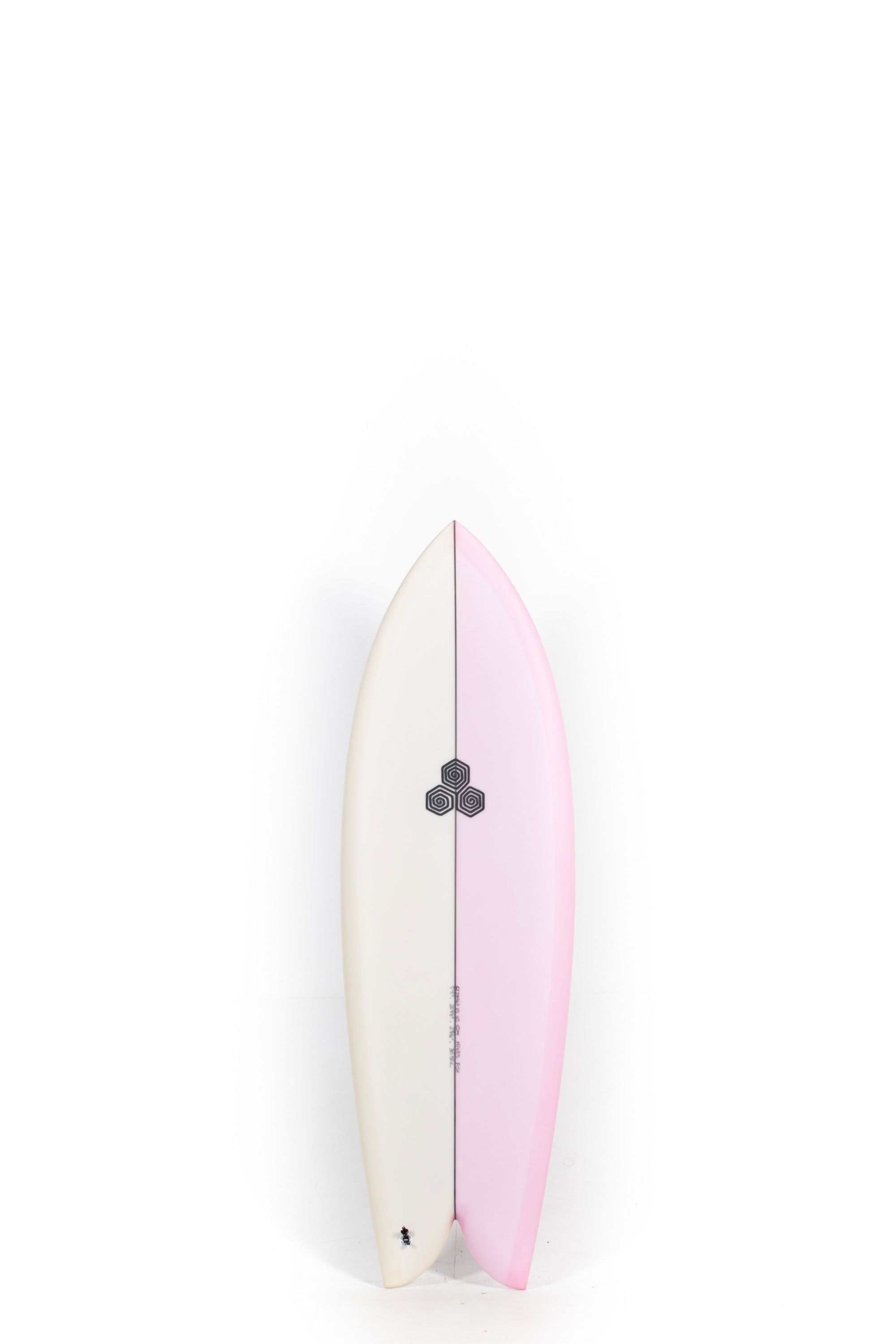 Beige and Pink Channel Islands Feb's Fish Surfboard size 5'5" at Happylifeshops