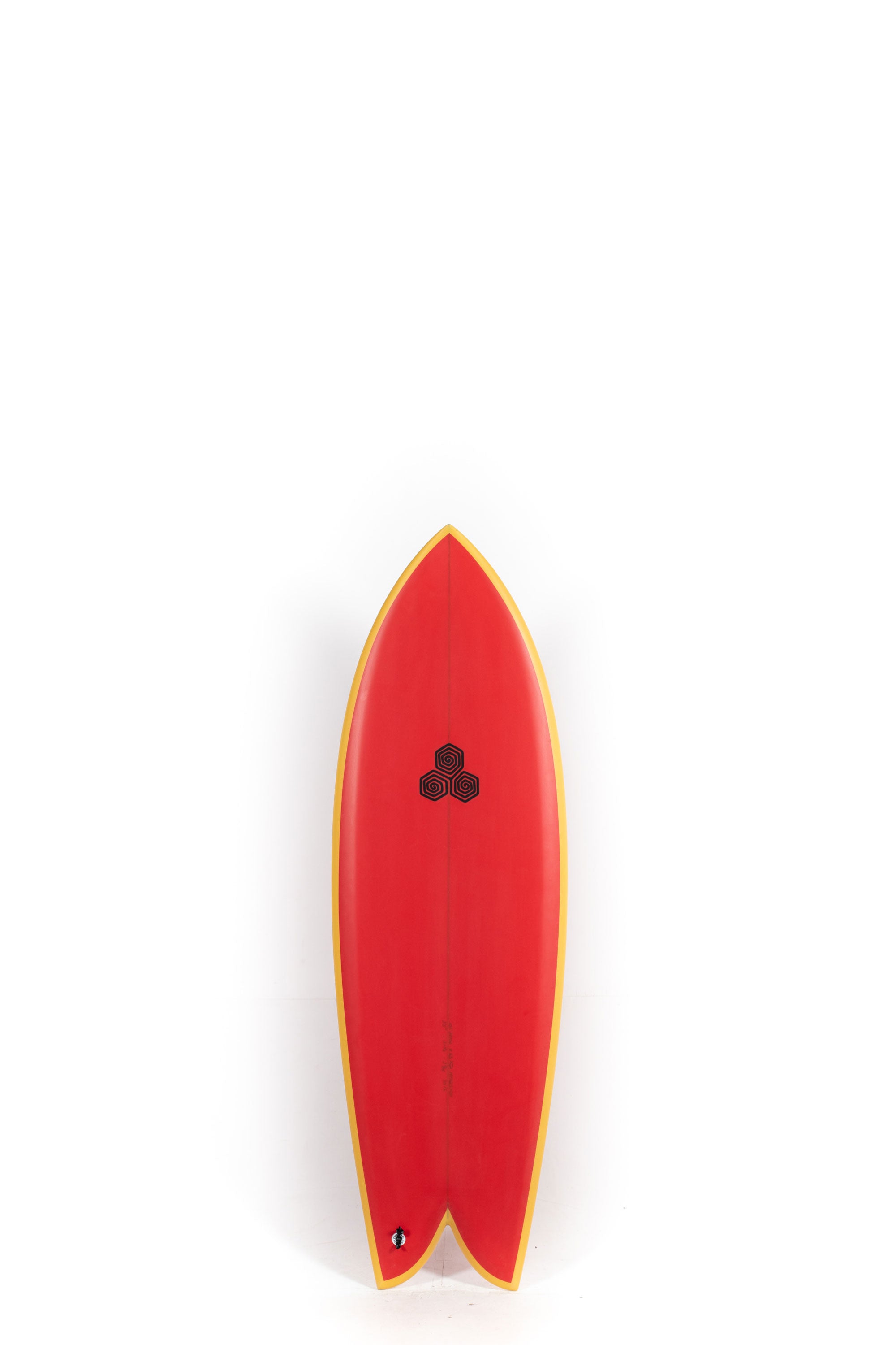 Red and Yellow Channel Islands Feb's Fish Surfboard size 5'5" at Happylifeshops