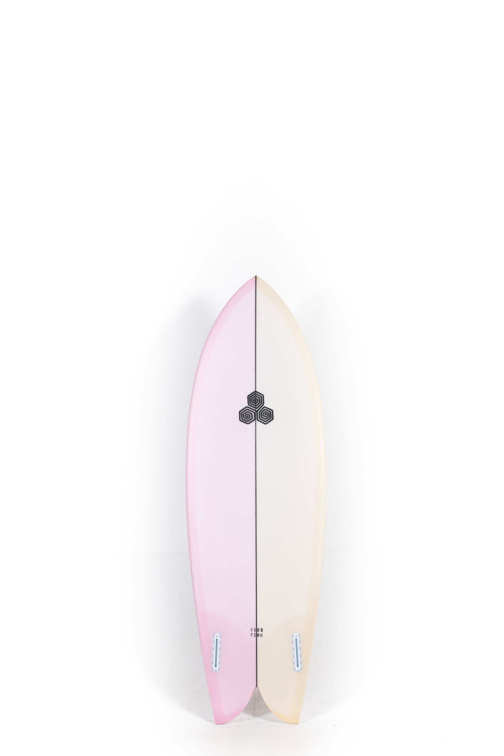 Beige and pink Channel Islands Feb's Fish Surfboards size 5'7" at Happylifeshops - 2