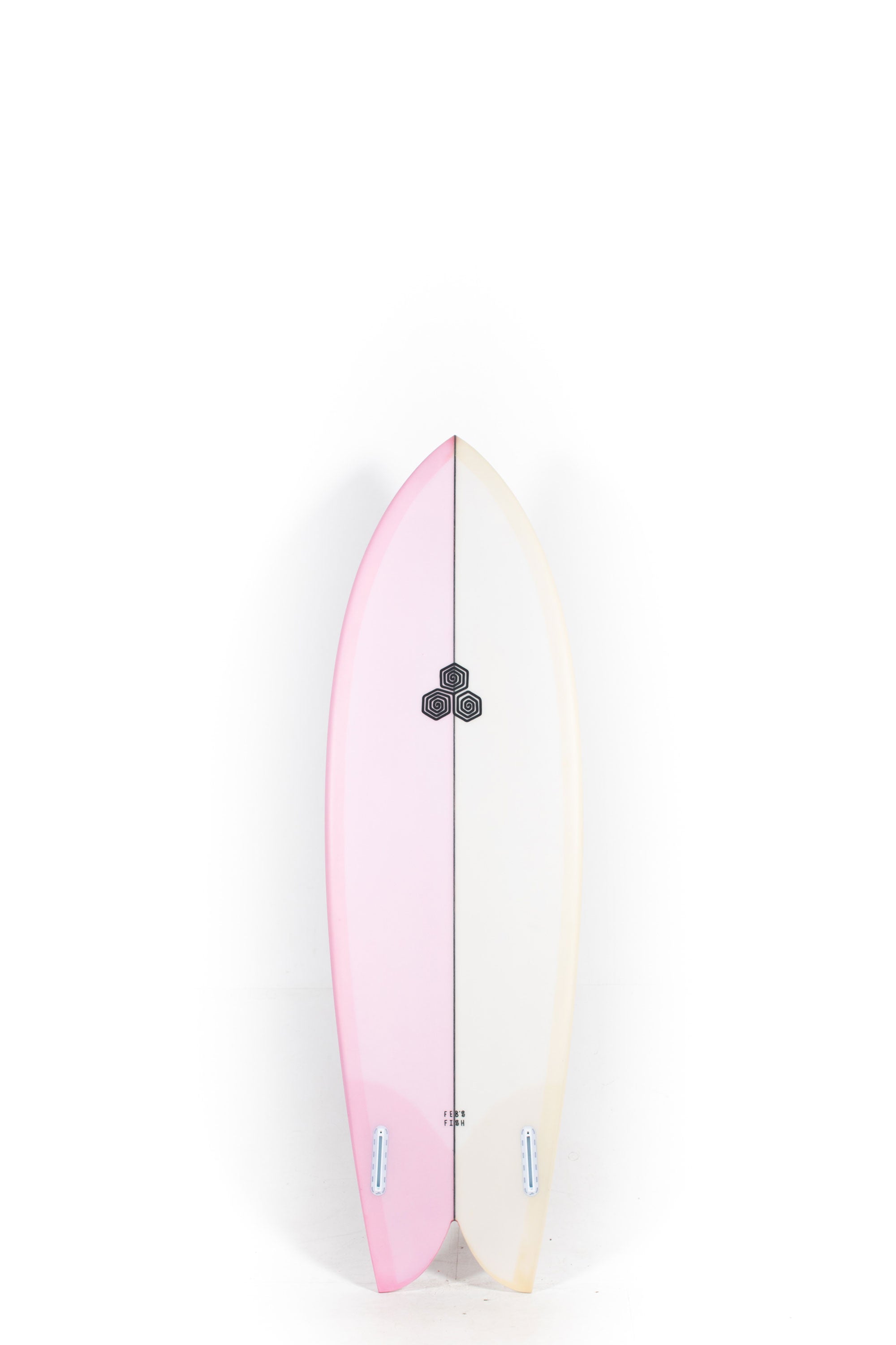 Pink and Beige Channel Islands Feb's Fish Surfboard size 6'1" at Happylifeshops - 2