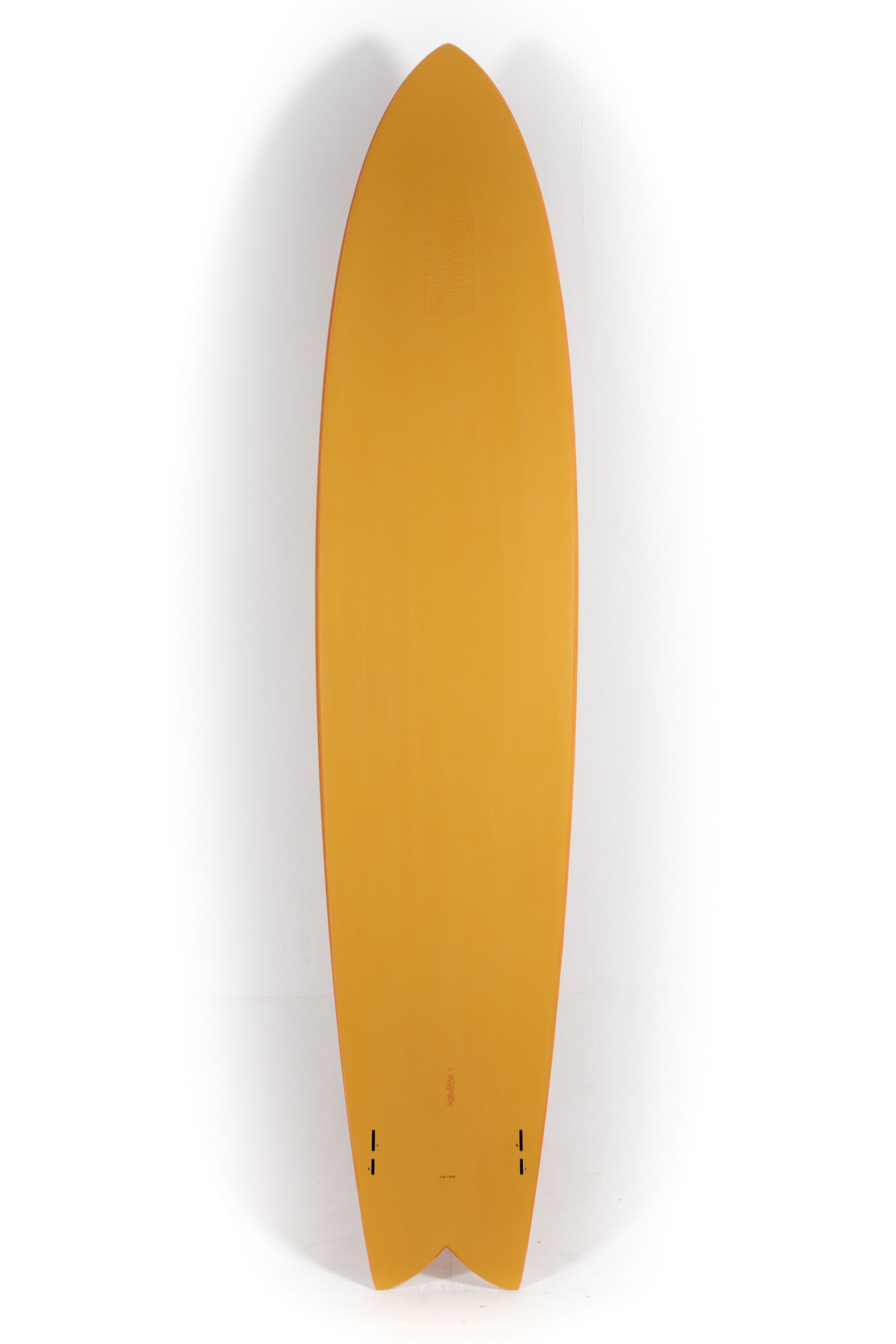 Orange Crime LONG FISH Surfboard size 9'5" at Happylifeshops