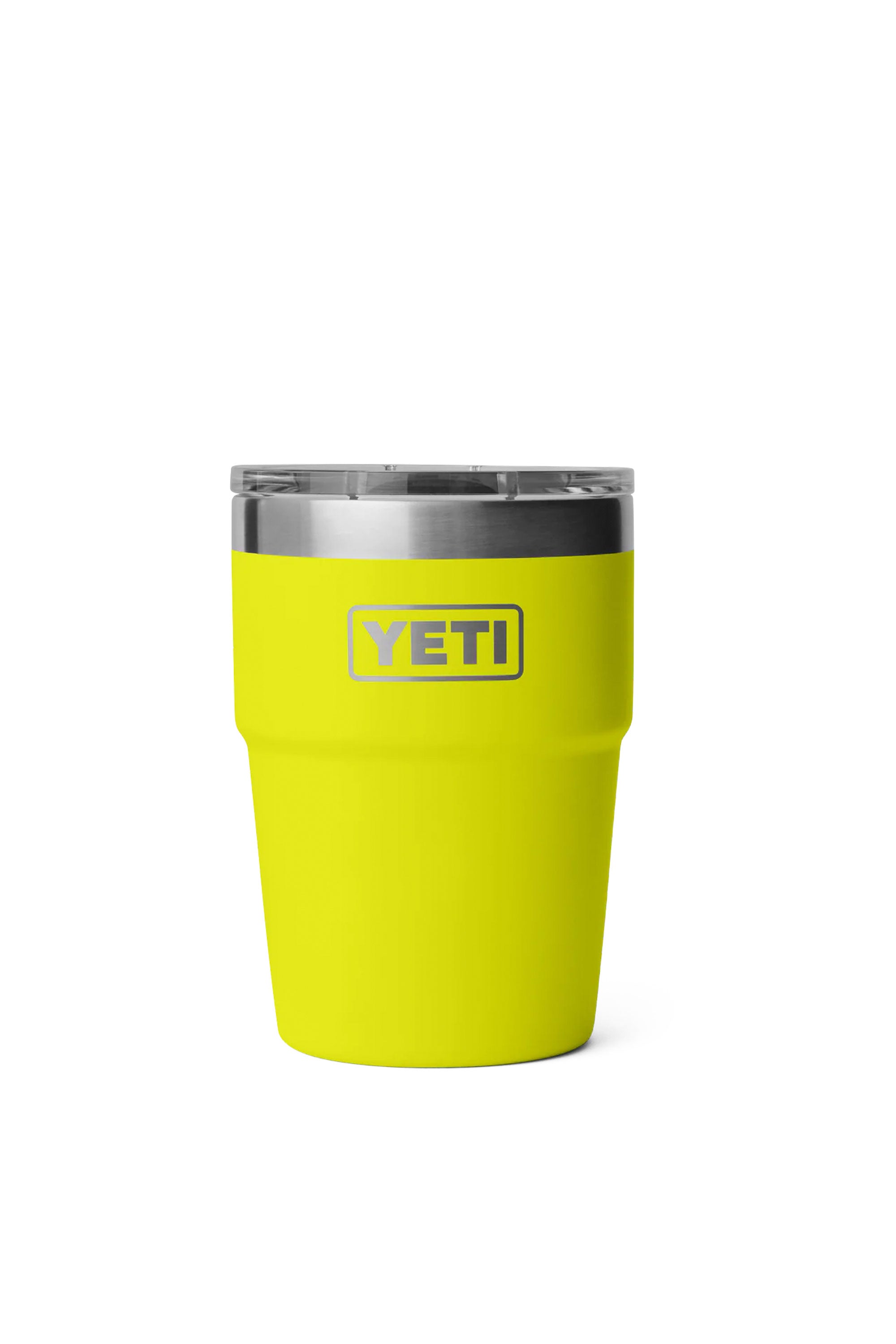 Happylifeshops Drinkware Yeti Rambler 16OZ Stackable Cup Firefly Yellow