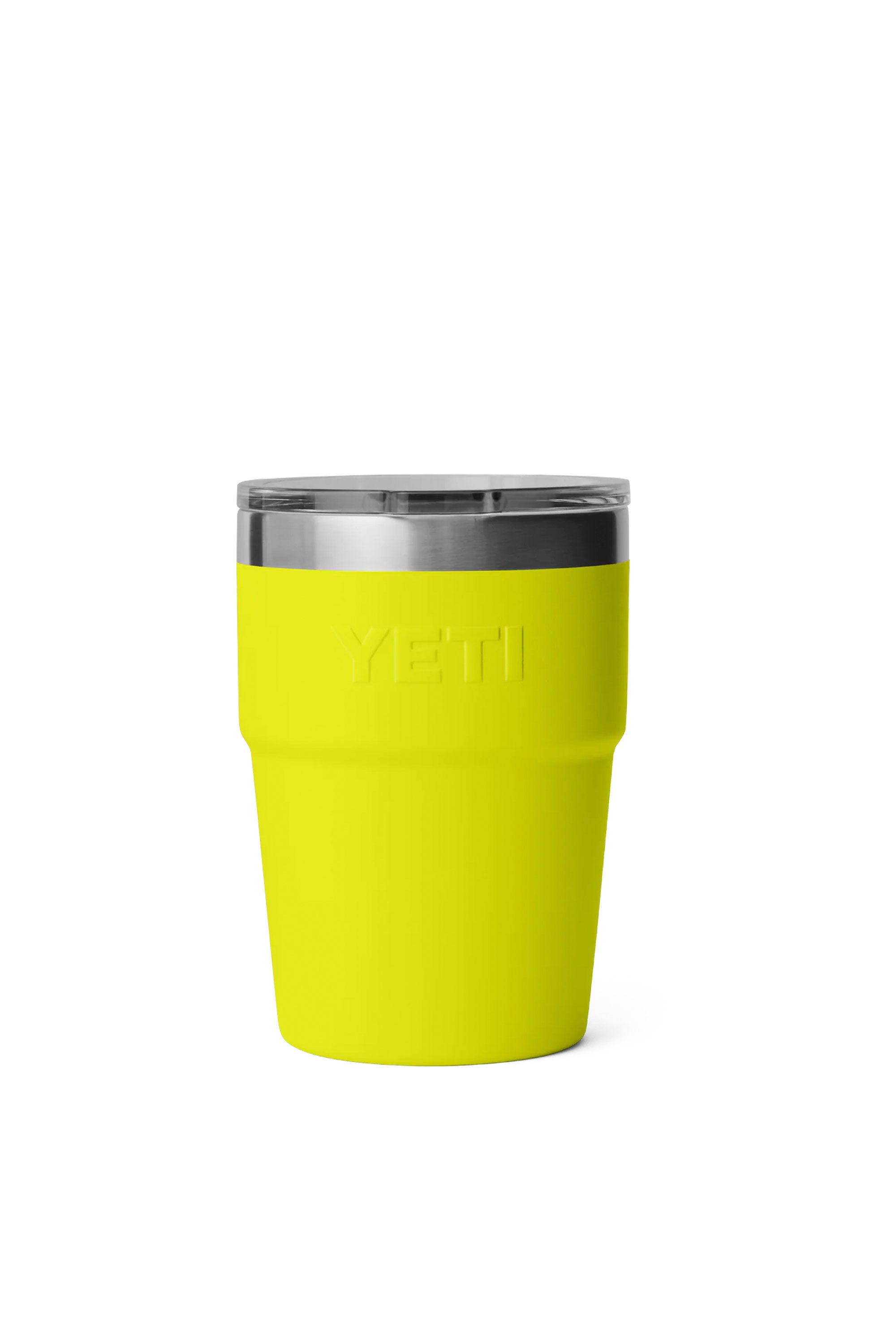 Happylifeshops Drinkware Yeti Rambler 16OZ Stackable Cup Firefly Yellow