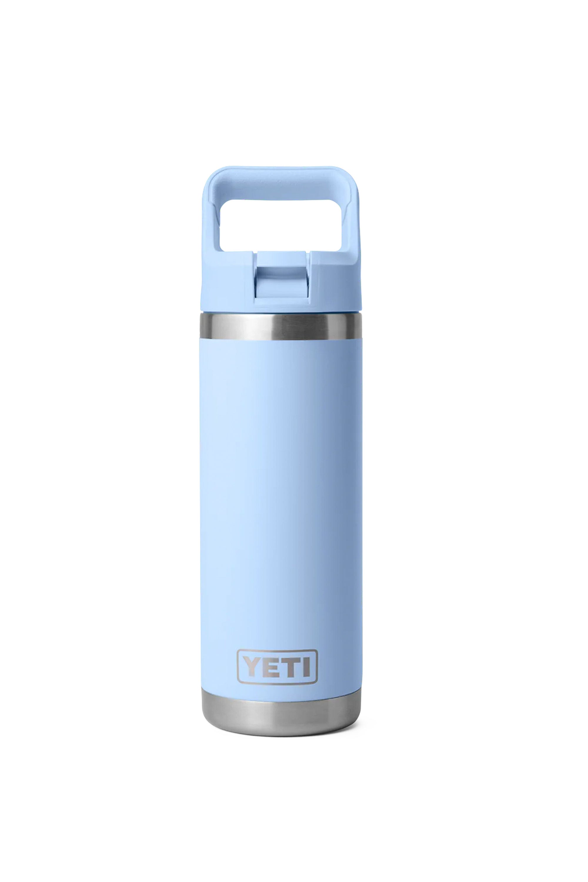 Happylifeshops Drinkware Yeti Rambler 18OZ Straw Cap Big Sky Blue