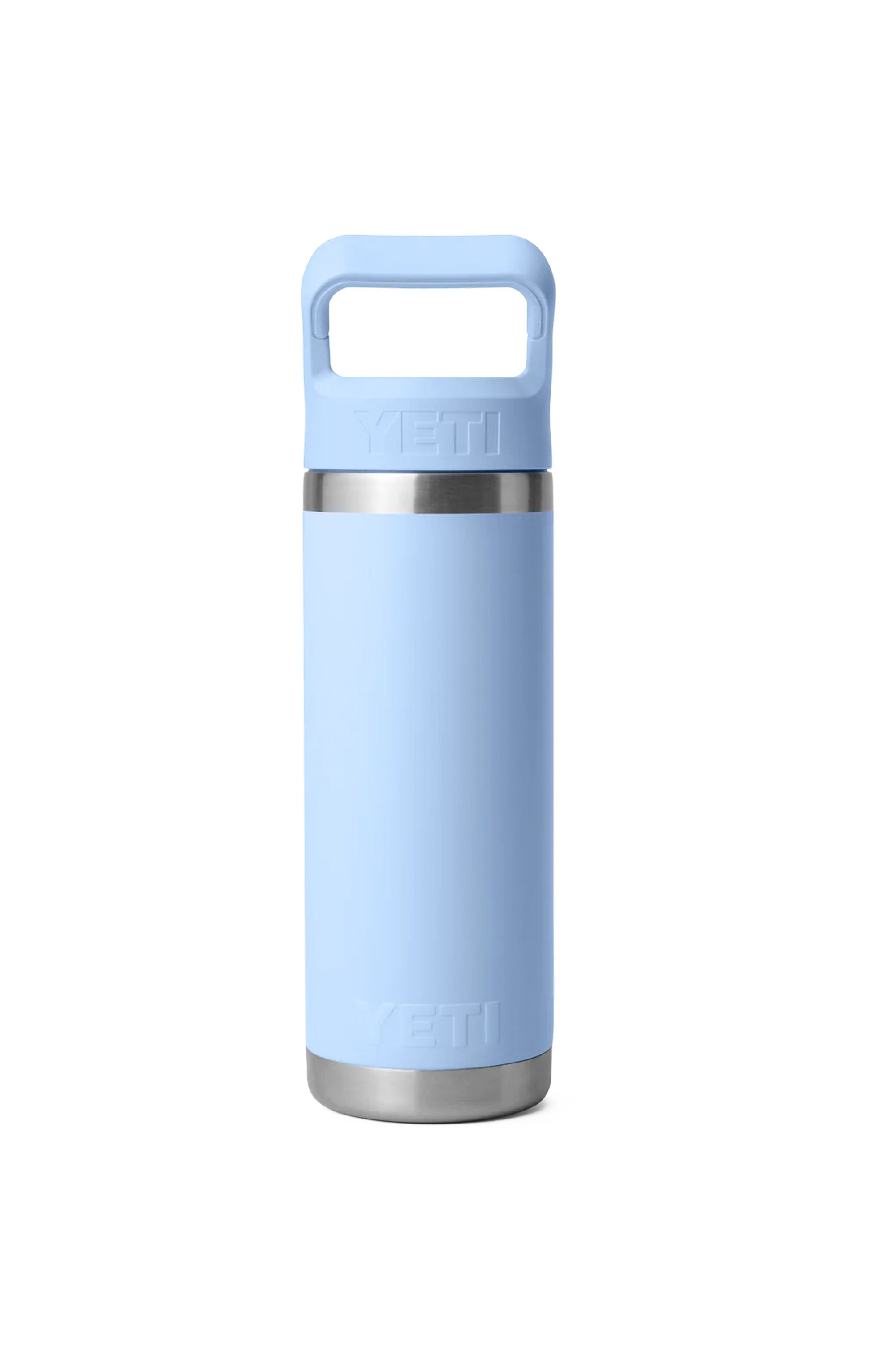 Happylifeshops Drinkware Yeti Rambler 18OZ Straw Cap Big Sky Blue