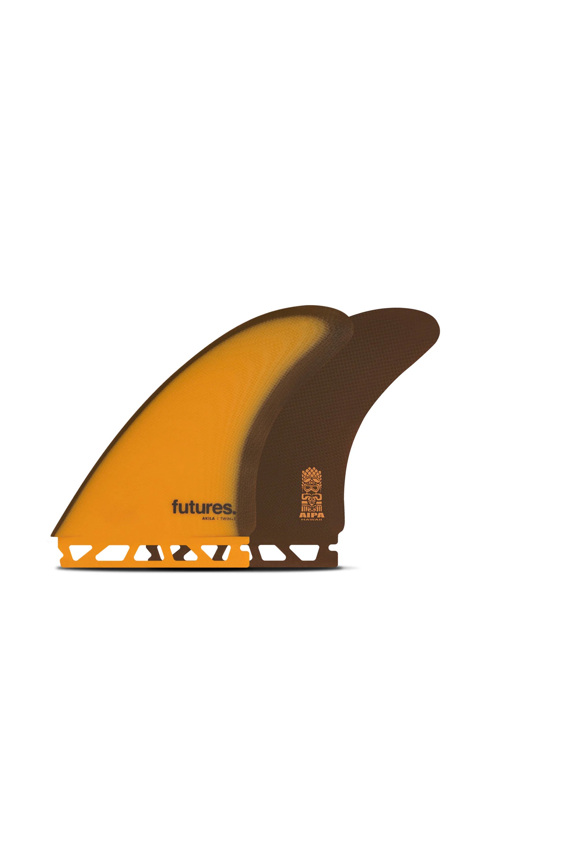 Happylifeshops Futures Fins Akila Fiberglass 2+1Fins Brown