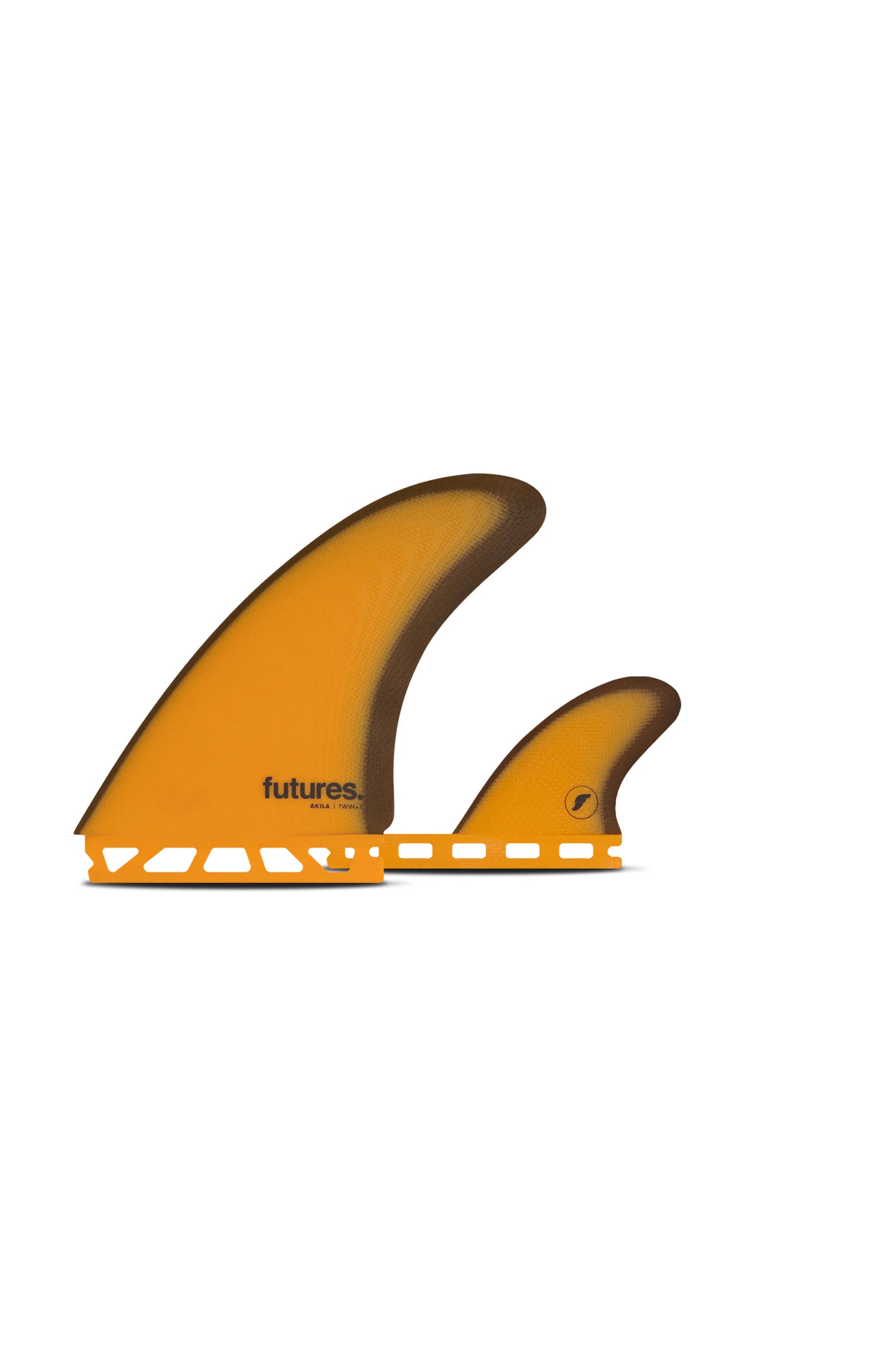 Happylifeshops Futures Fins Akila Fiberglass 2+1Fins Brown