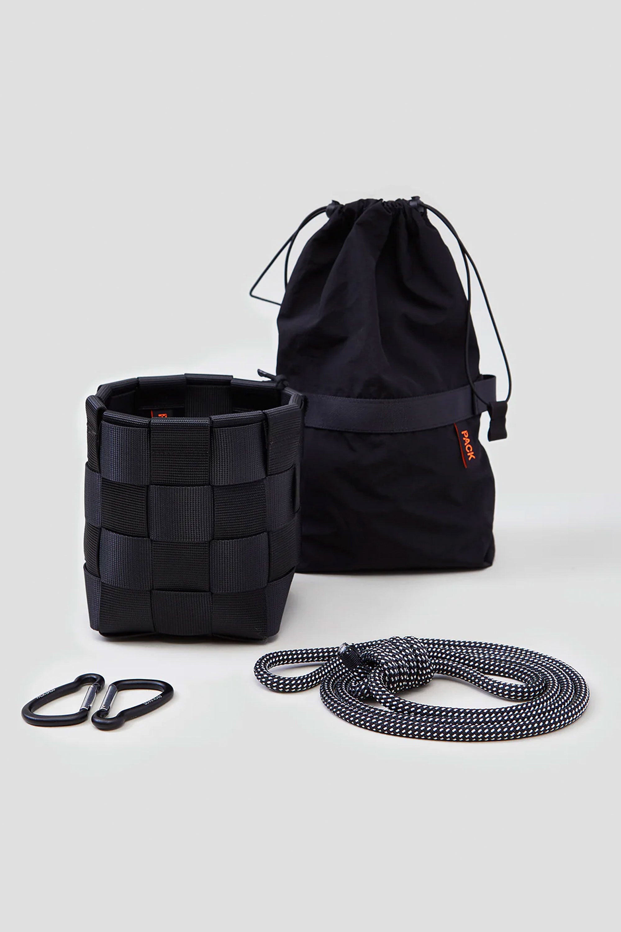 Pukas-Surf-Shop-Handbag-Pack-Bags-Drawstring-Square-Basket-Orange-Blue