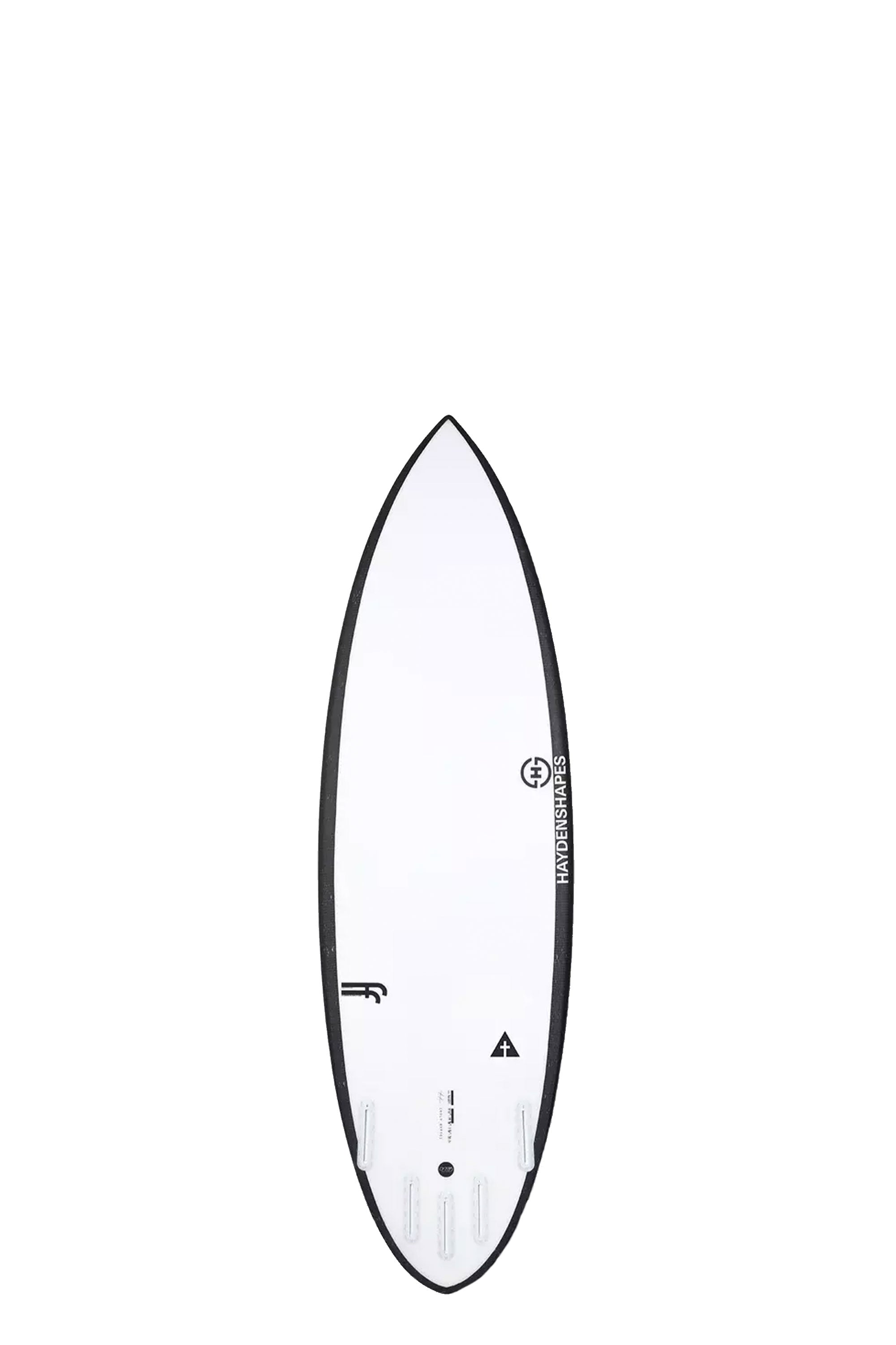 White and Black Holy Hypto HaydenShapes Surfboard size 6'2" at Happylifeshops - 2