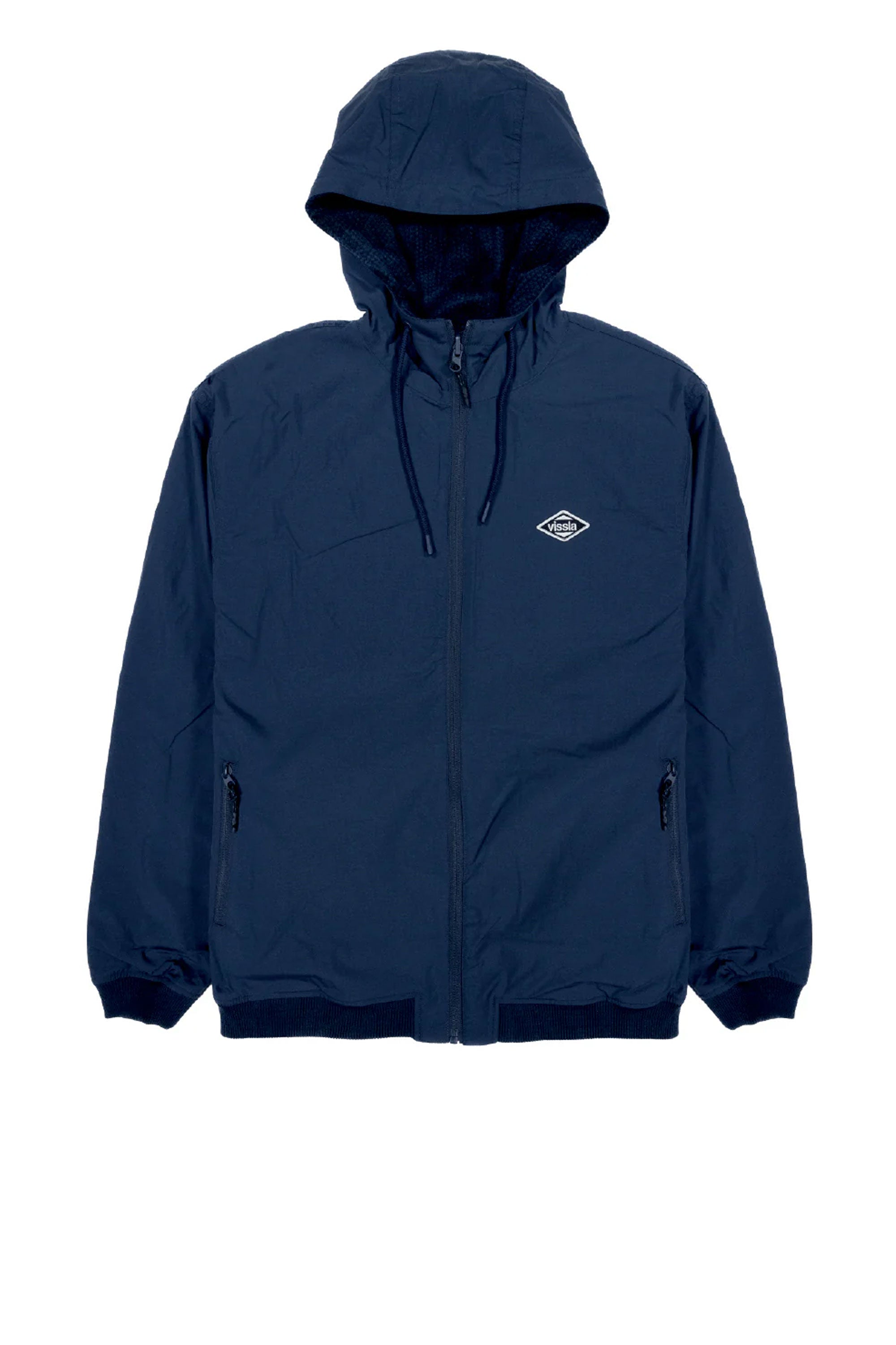 Vissla Happylifeshops Sequoia Reversible Eco Jacket Dark Naval dual side nylon fleece