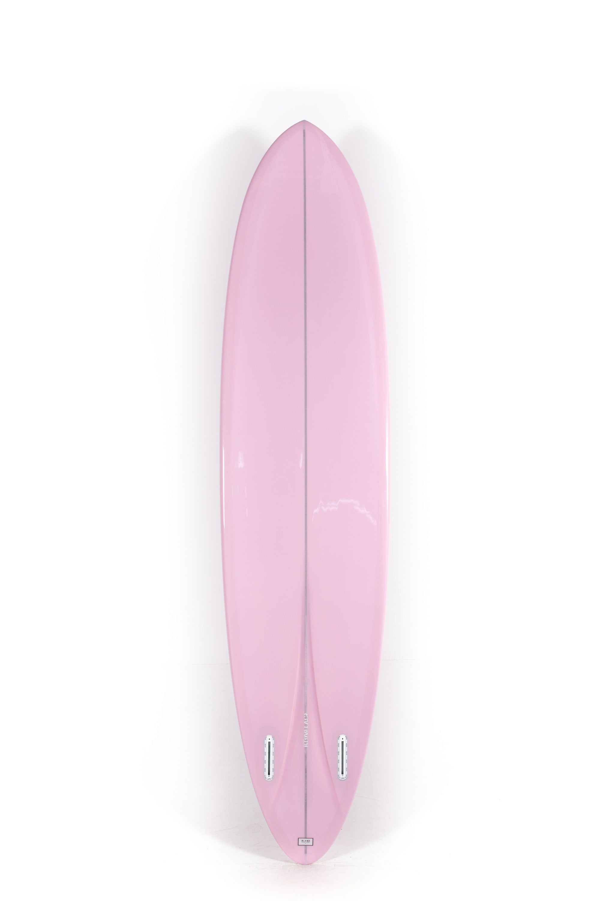 Pink Lovemachine FM surfboard with red logos size 8'1" at Happylifeshops-2