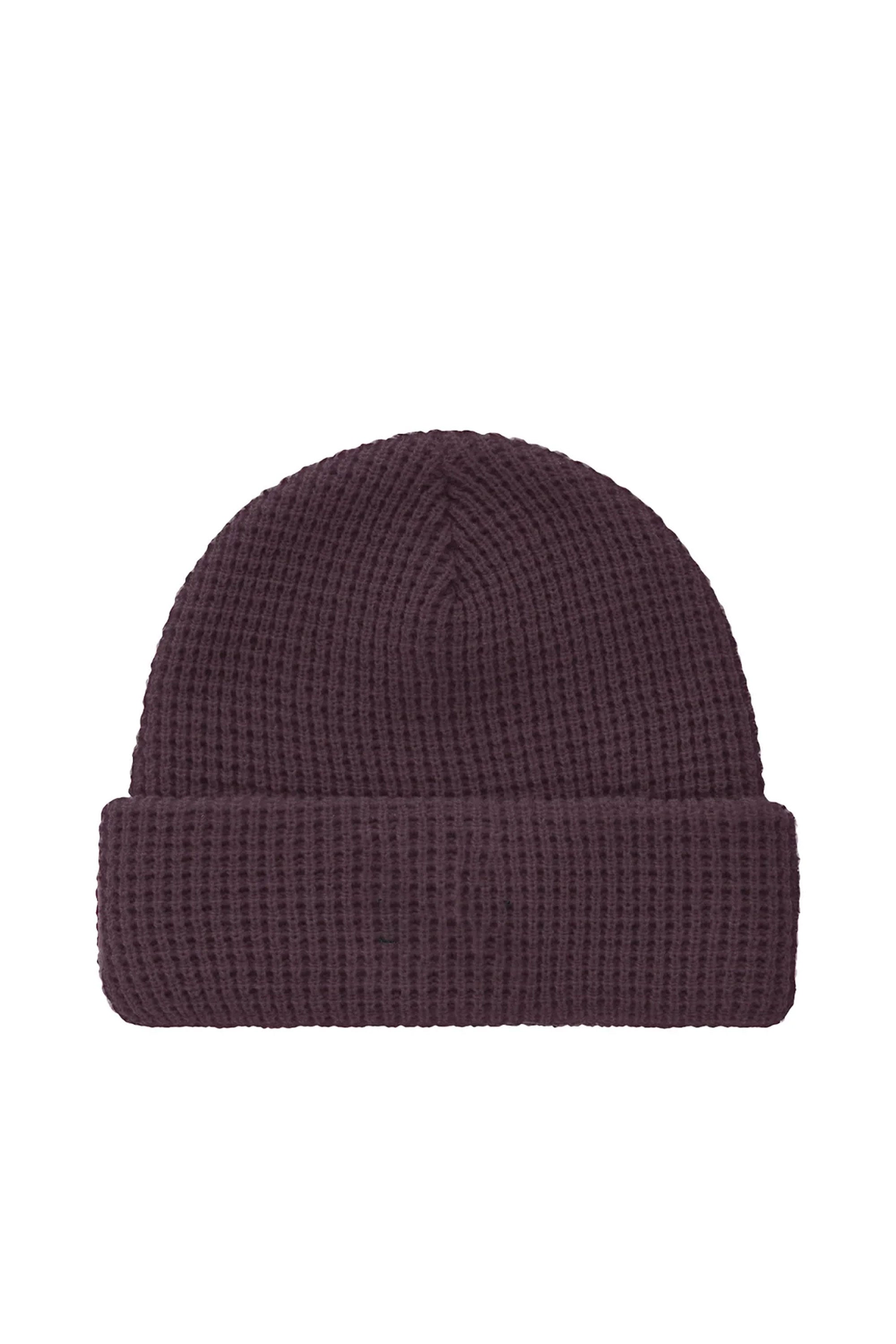 Pukas-Surf-Shop-Man-Beanie-On-Vacation-Members-Club-Short-Beanie-Burgundy-2