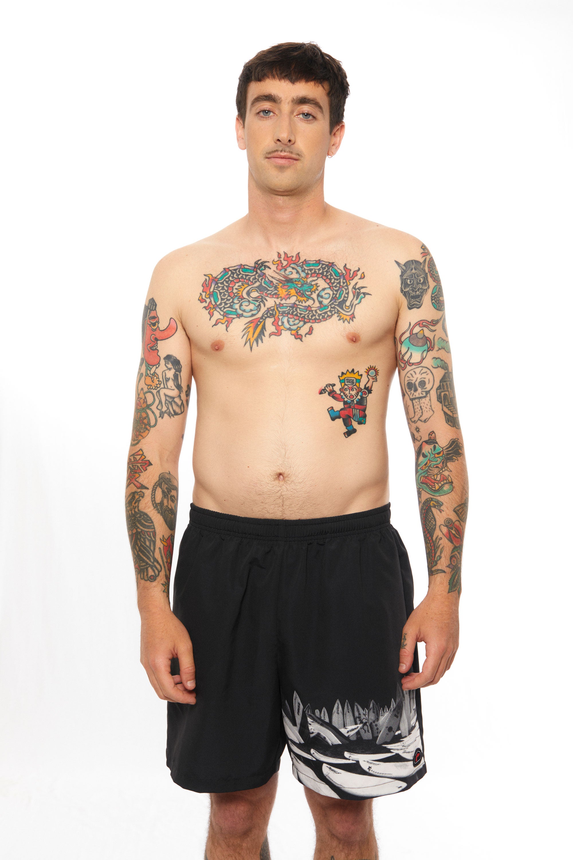 Happylifeshops Man Boardshort Pukas Clothing Surf Culture Black