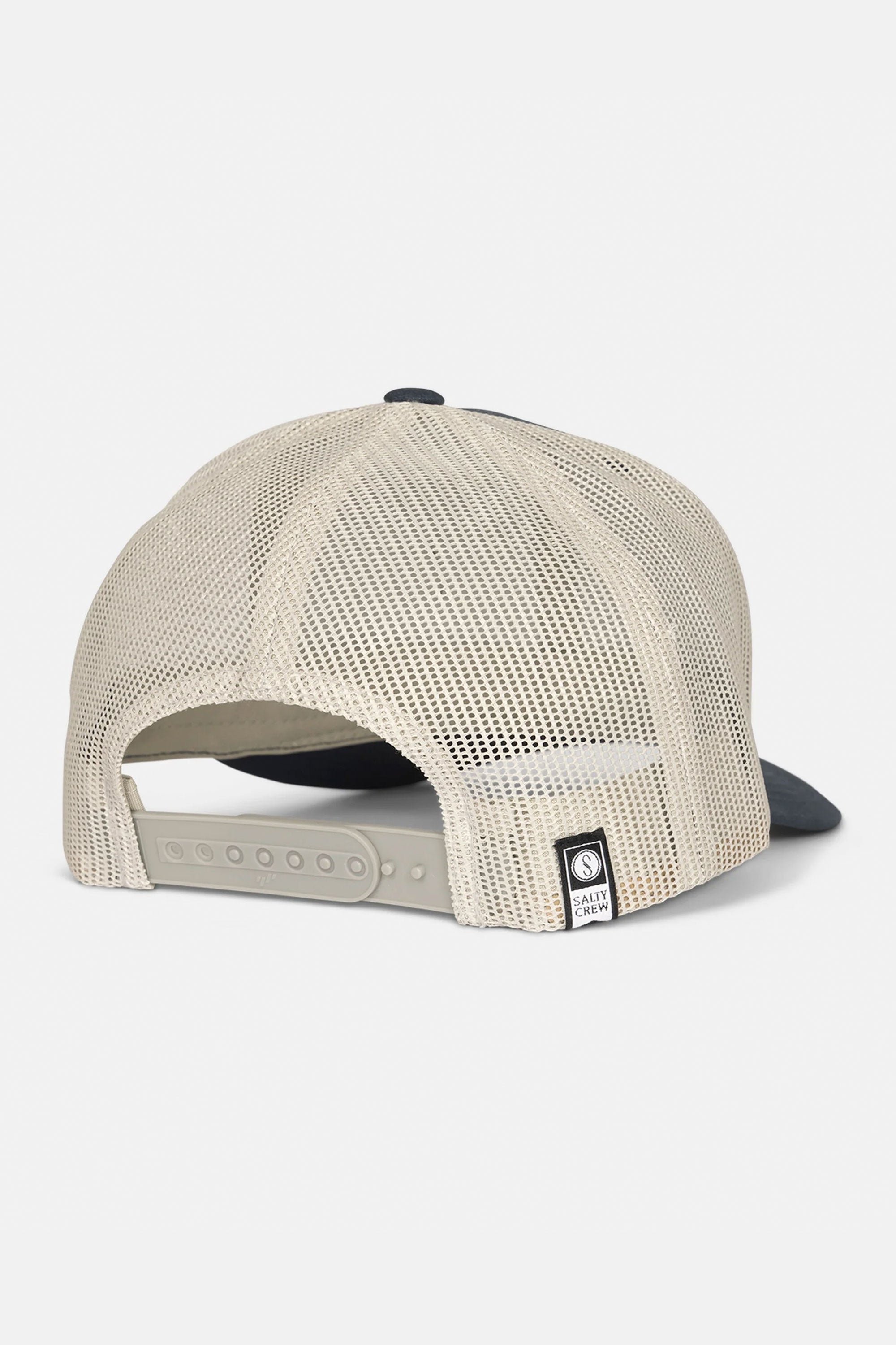 Happylifeshops Salty Crew mesh snapback cap in navy and silver