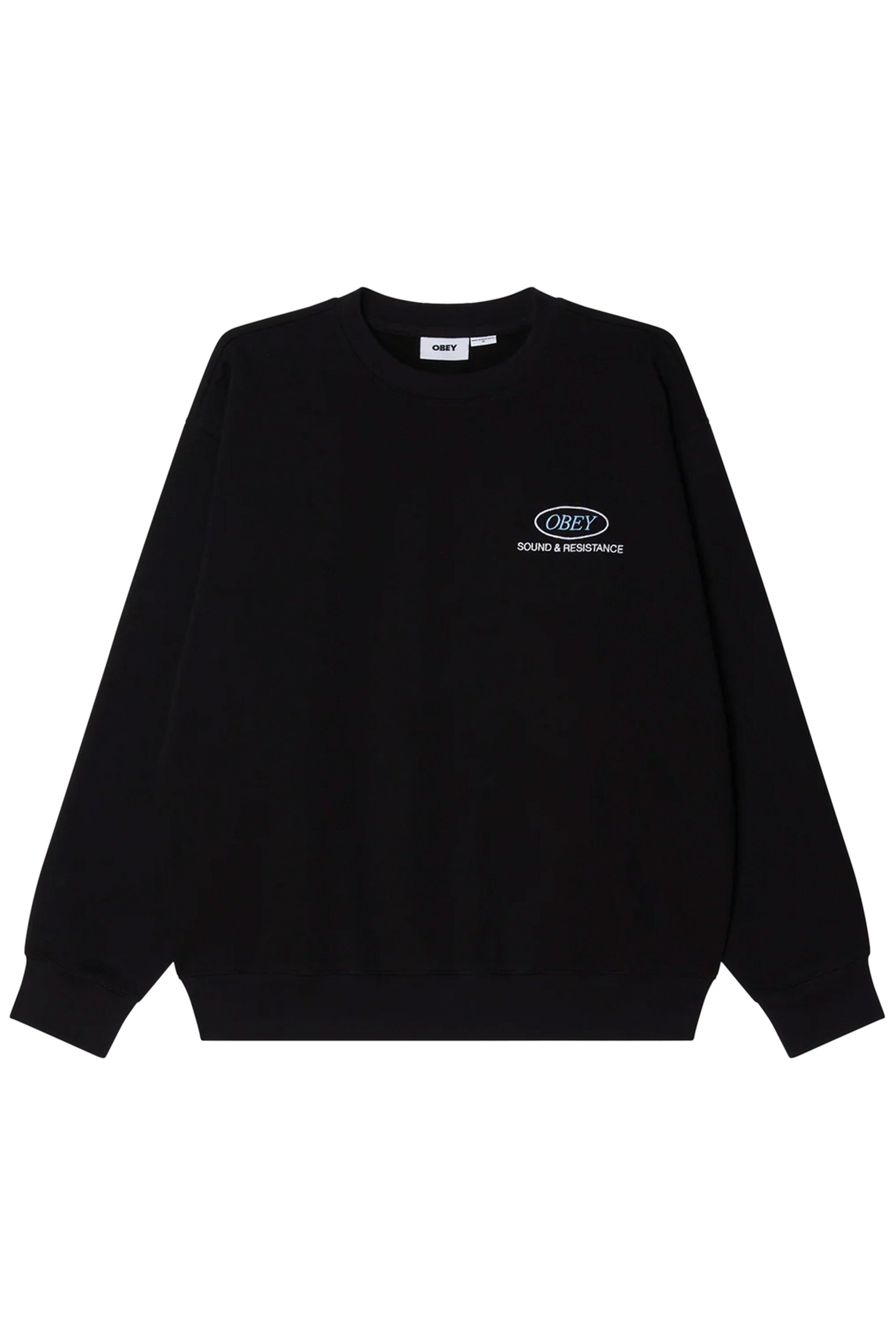 Happylifeshops OBEY OBEY Sound Crewneck in BLACK