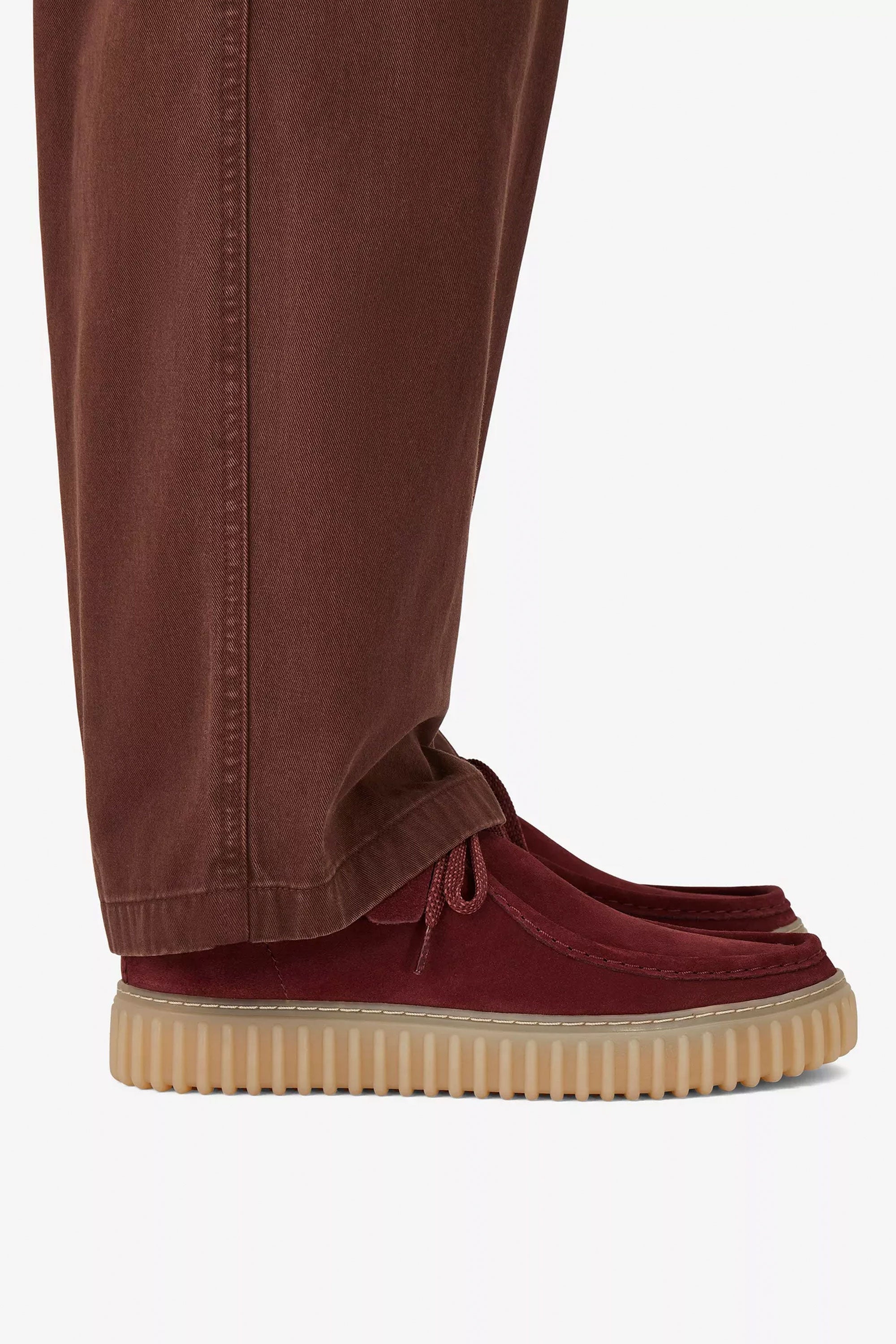 Happylifeshops Man Footwear Clarks Tornhill Hi Wine Suede