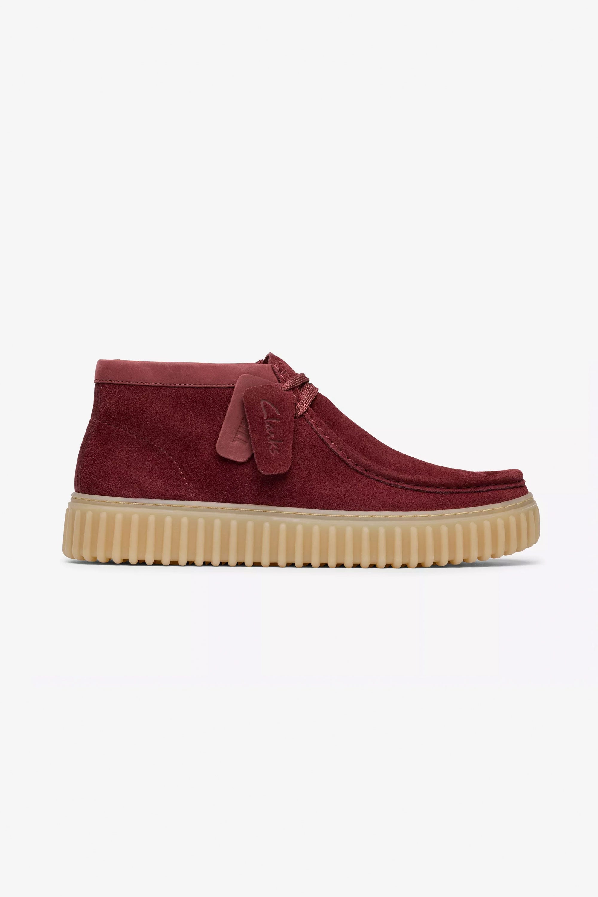 Happylifeshops Man Footwear Clarks Tornhill Hi Wine Suede
