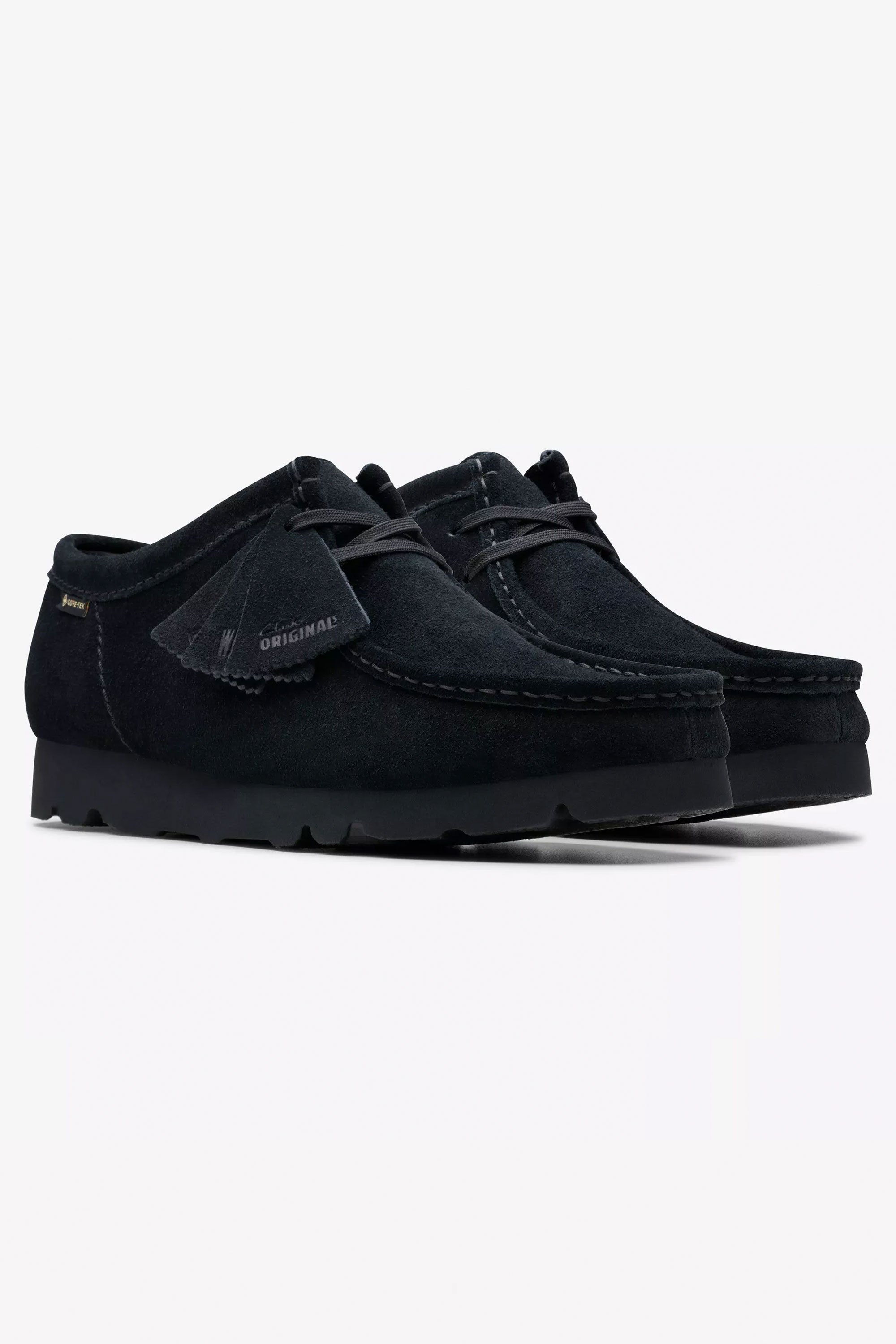 Happylifeshops Man Footwear Clarks Wallabee Gtx Black Suede