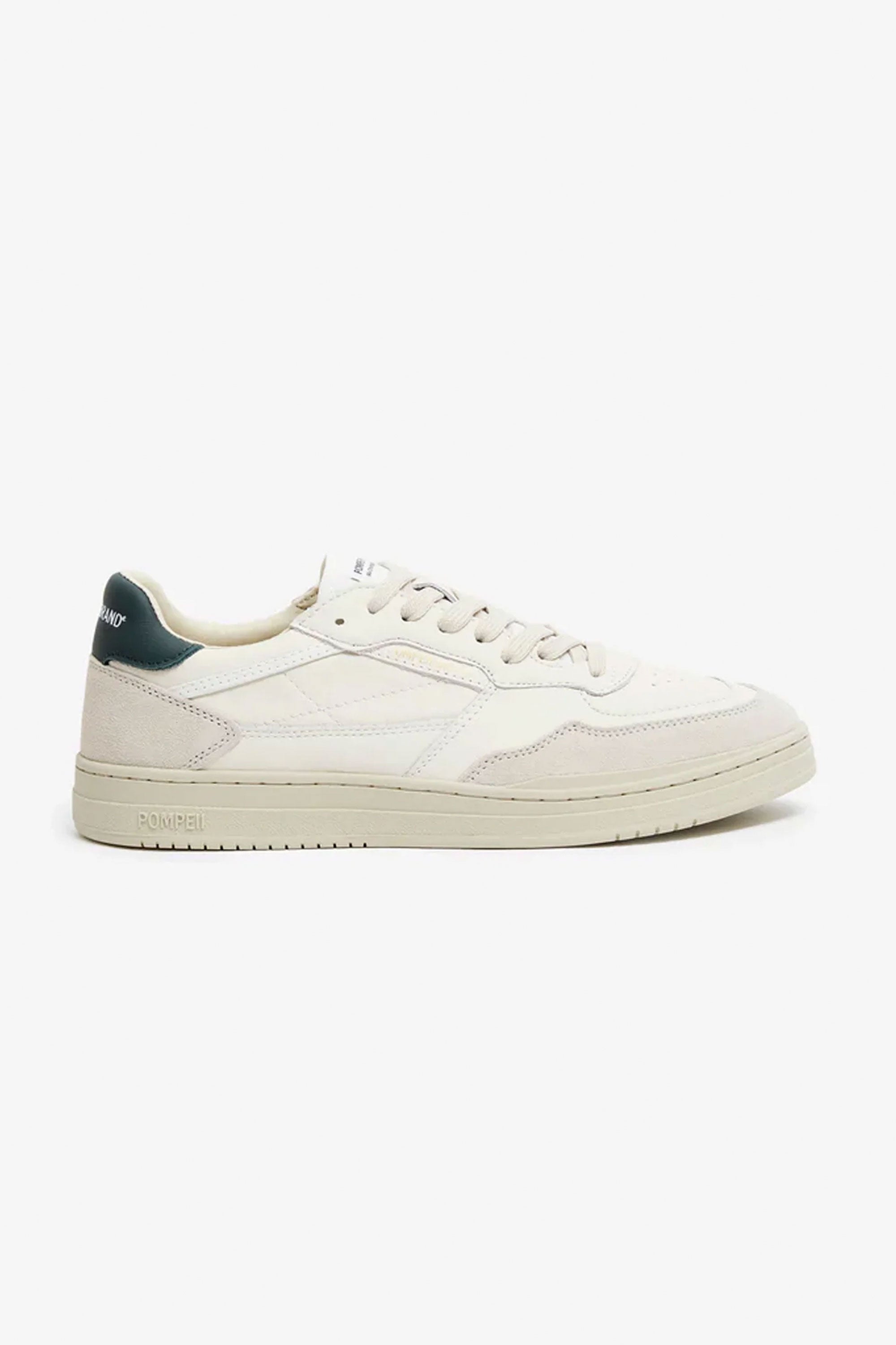 Pompeii White sneaker with a green accent Happylifeshops 
