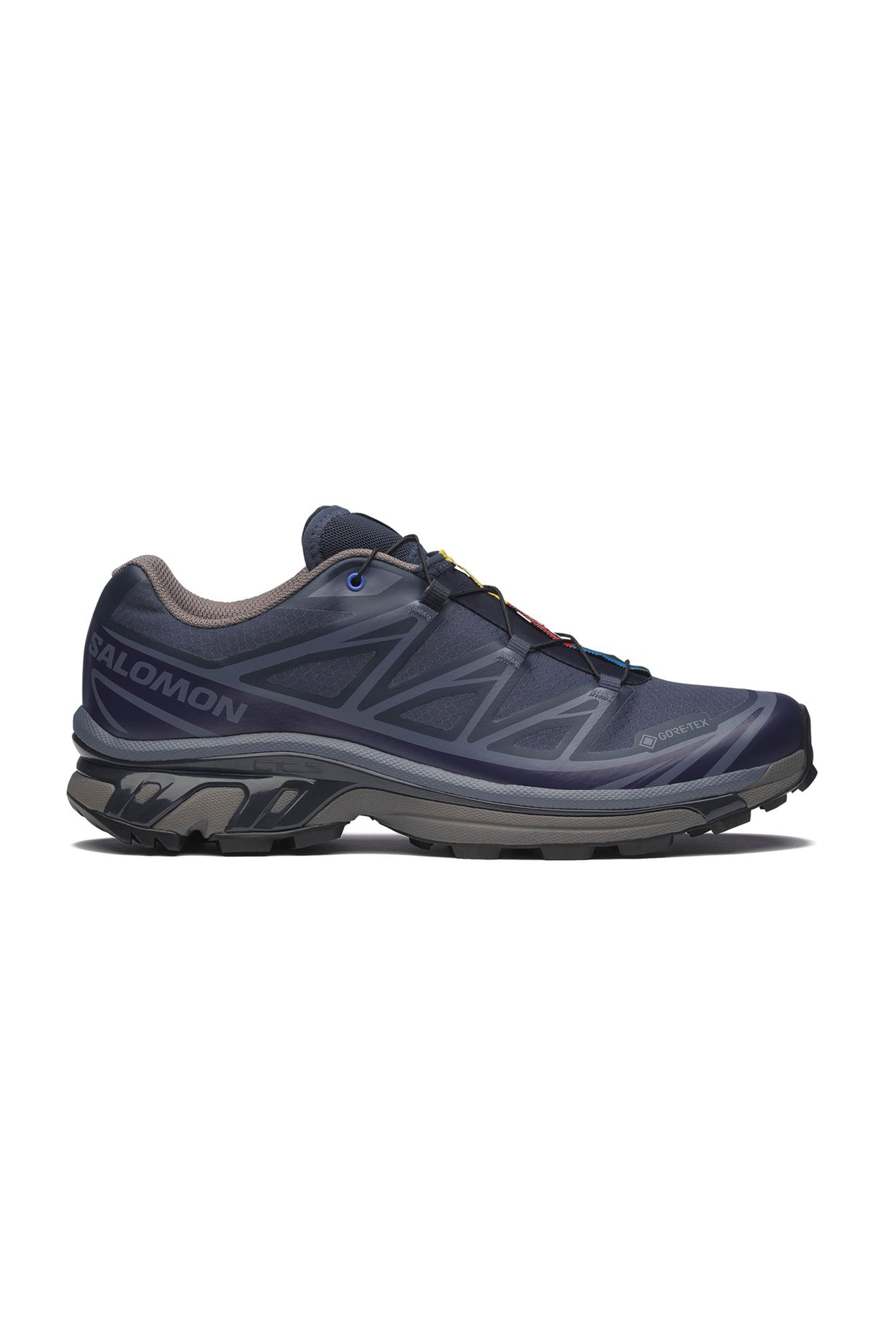 Happylifeshops Salomon blue hiking shoes with gray soles