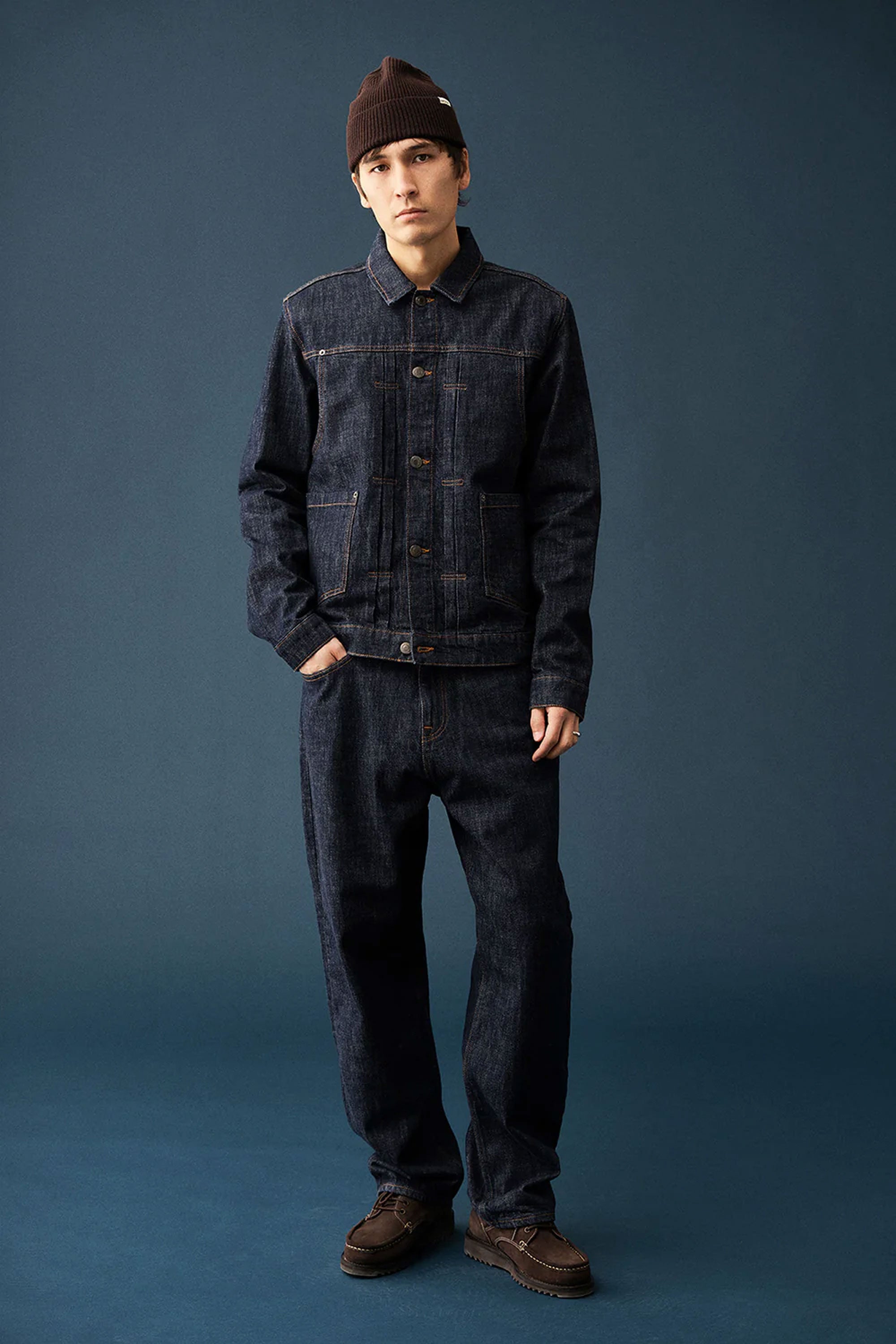 Pukas-Surf-Shop-Man-Jacket-Anerkjendt-Akbenjamin-Denim-Jacket-Midnight-Raw-1