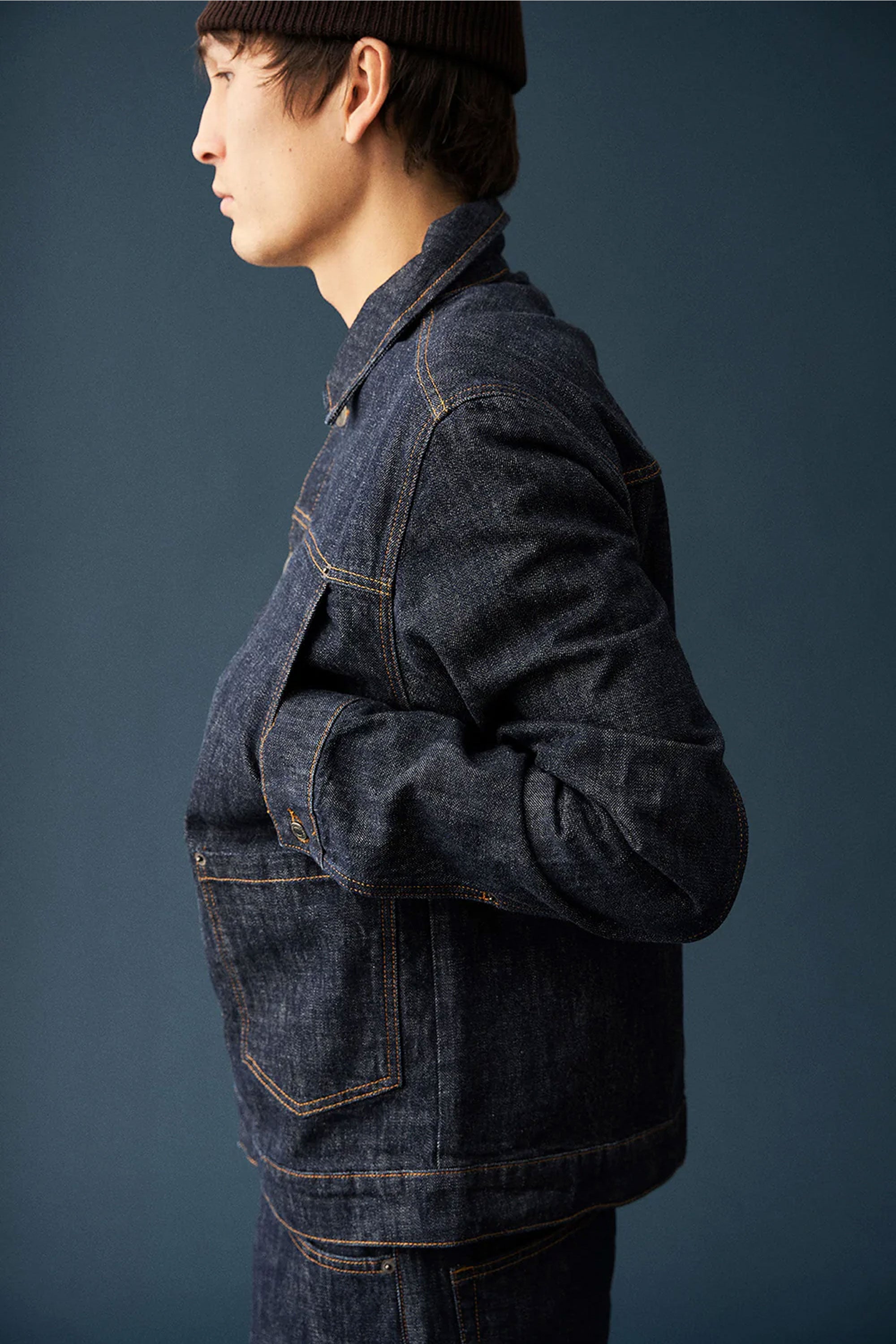 Pukas-Surf-Shop-Man-Jacket-Anerkjendt-Akbenjamin-Denim-Jacket-Midnight-Raw-2