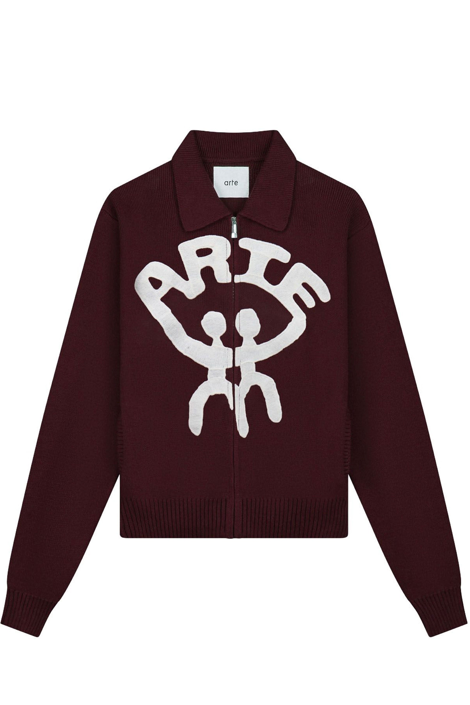 Happylifeshops Man Jacket Arte All Together Cardigan Bordeaux