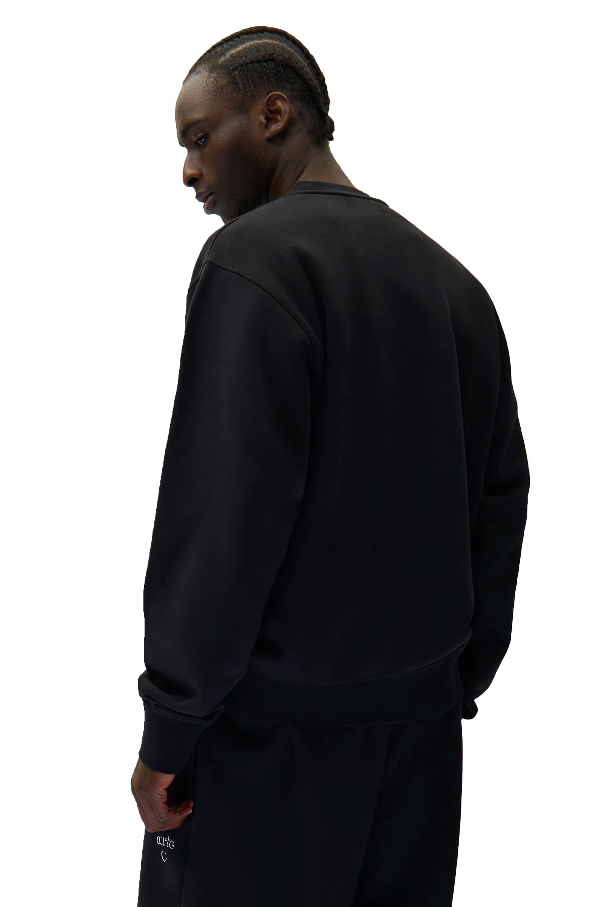 Happylifeshops Man Jacket Arte Arte Heart Crewneck Black