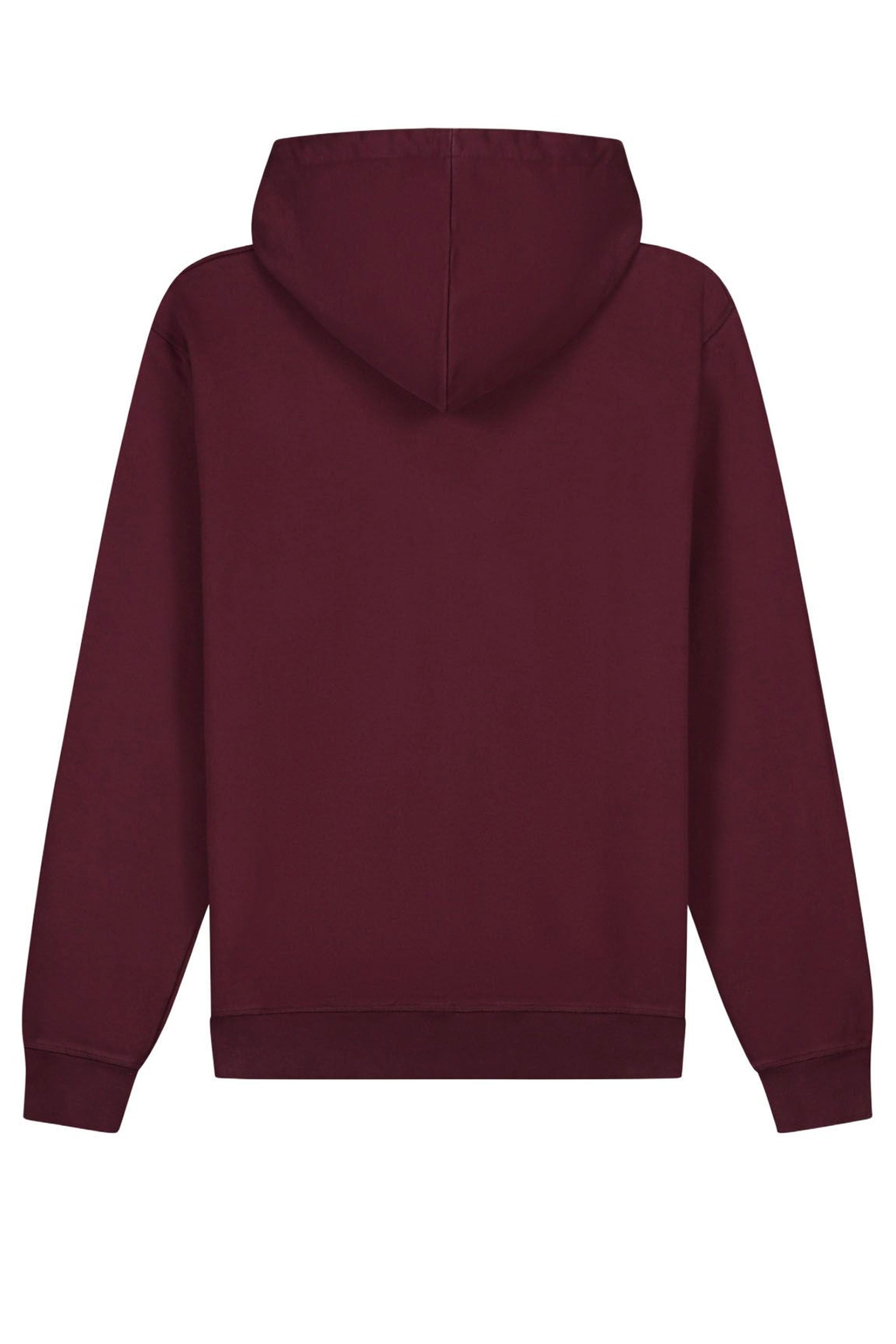 Happylifeshops Man Jacket Arte Eye Front Zip Hoodie Bordeaux