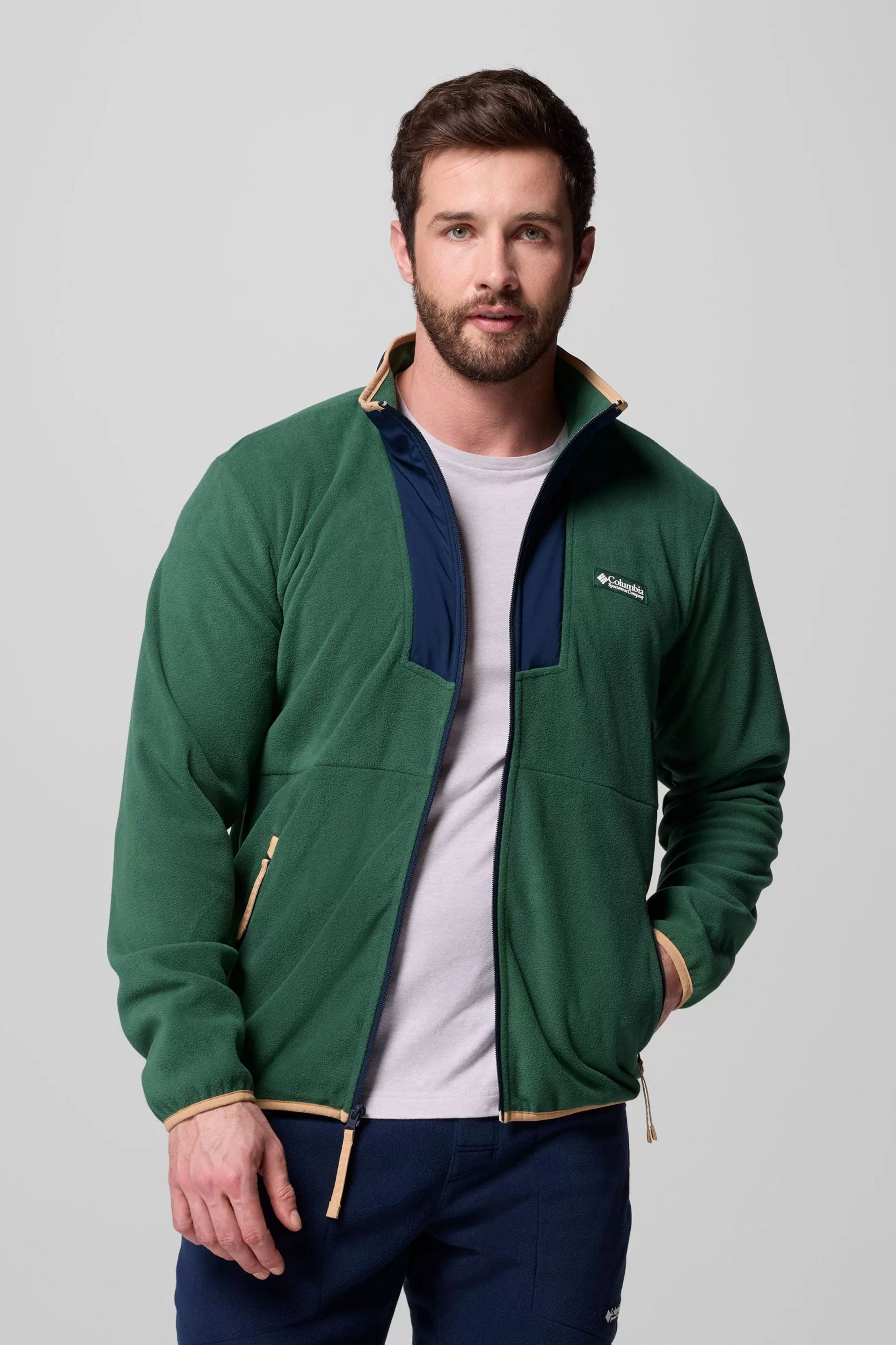 Happylifeshops Columbia Sequoia Grove fleece jacket in Rain Forest