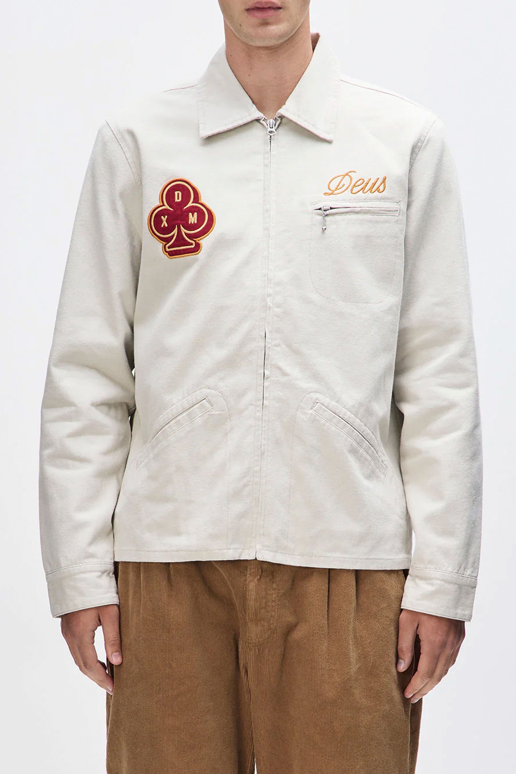 Happylifeshops Man Jacket Deus Basto Club Natural