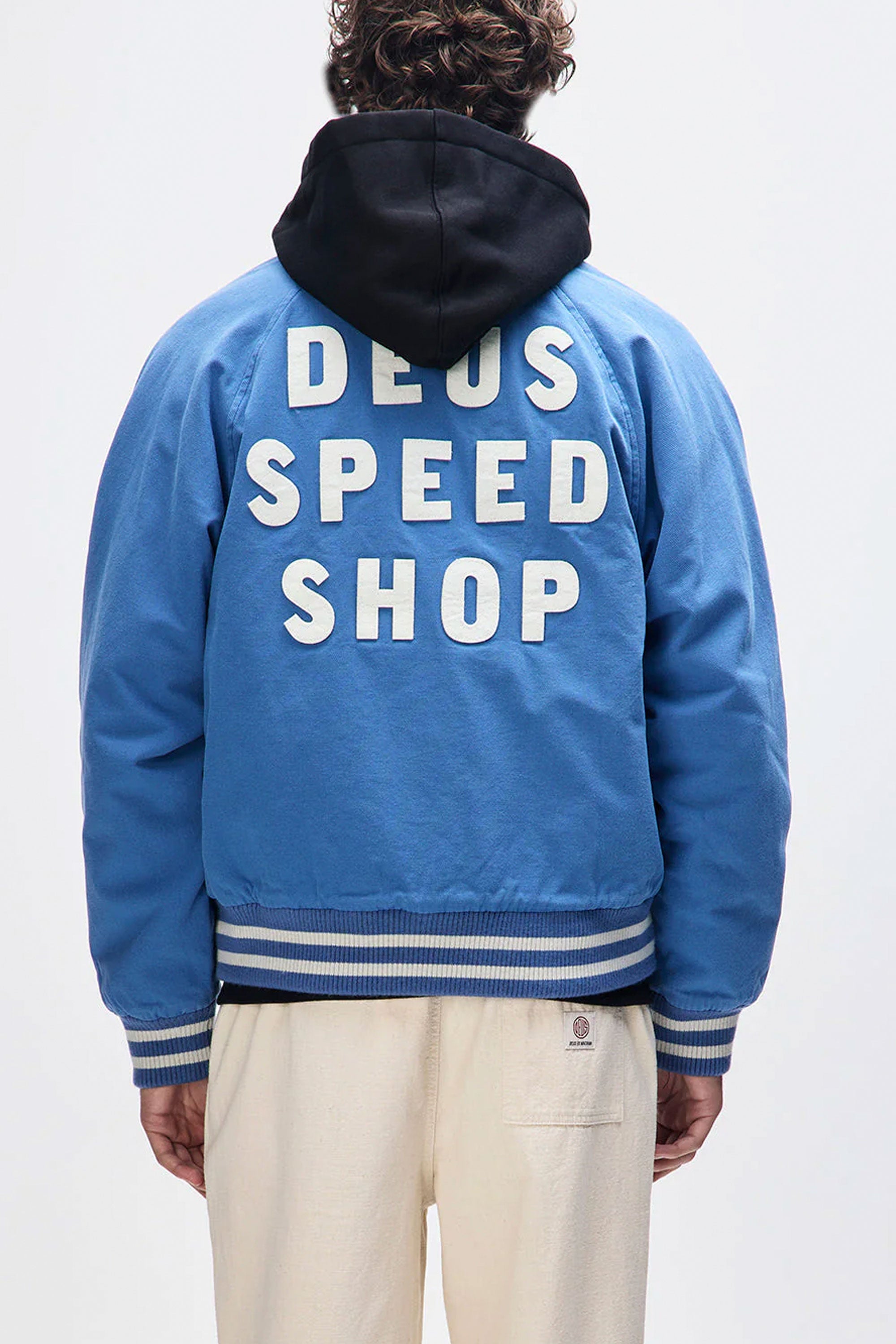 Happylifeshops Man Jacket Deus Stadium Classic Blue