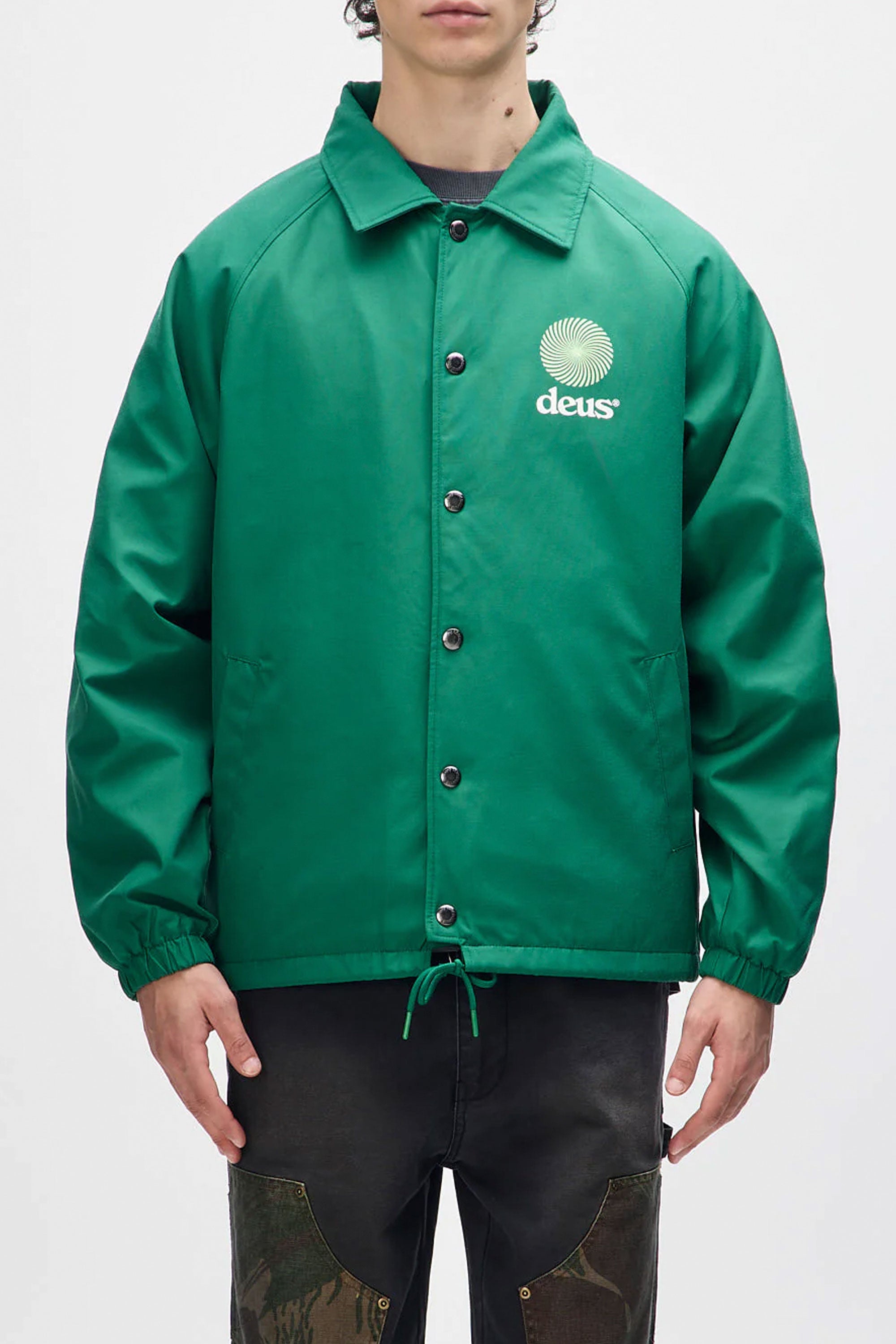 Happylifeshops Man Jacket Deus Strata Coach Verdant Green