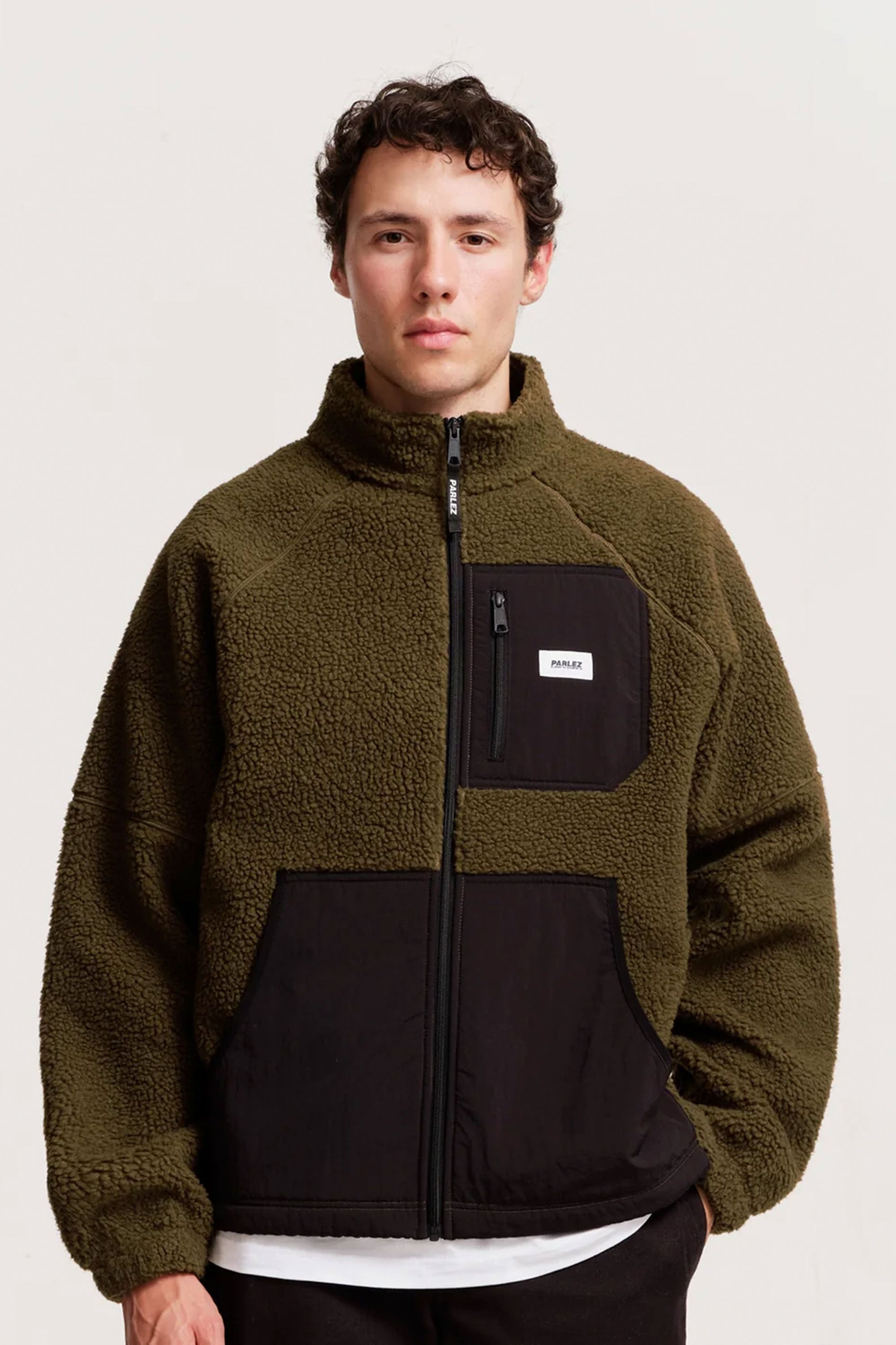 Happylifeshops Man Jacket Parlez Ascend Fleece Moss 1