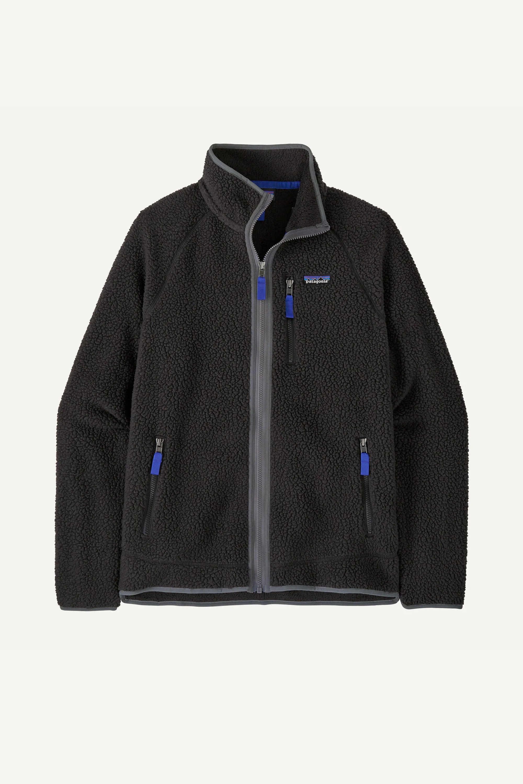 Happylifeshops Patagonia Men's Retro Pile Fleece Jacket in Black / Forge Gray