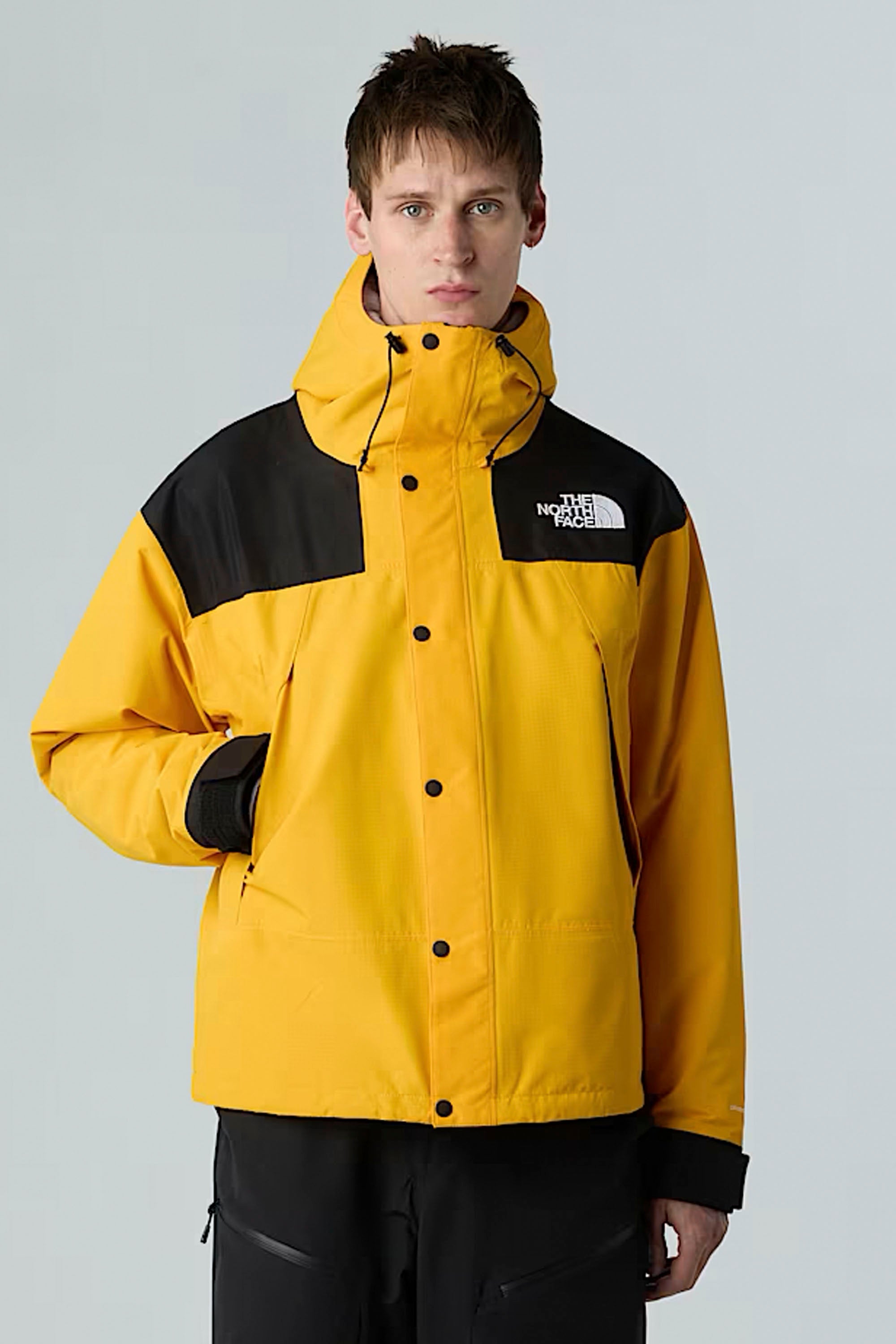 Happylifeshops The North Face DryVent Mono Mountain Jacket in Summit Gold / TNF Black