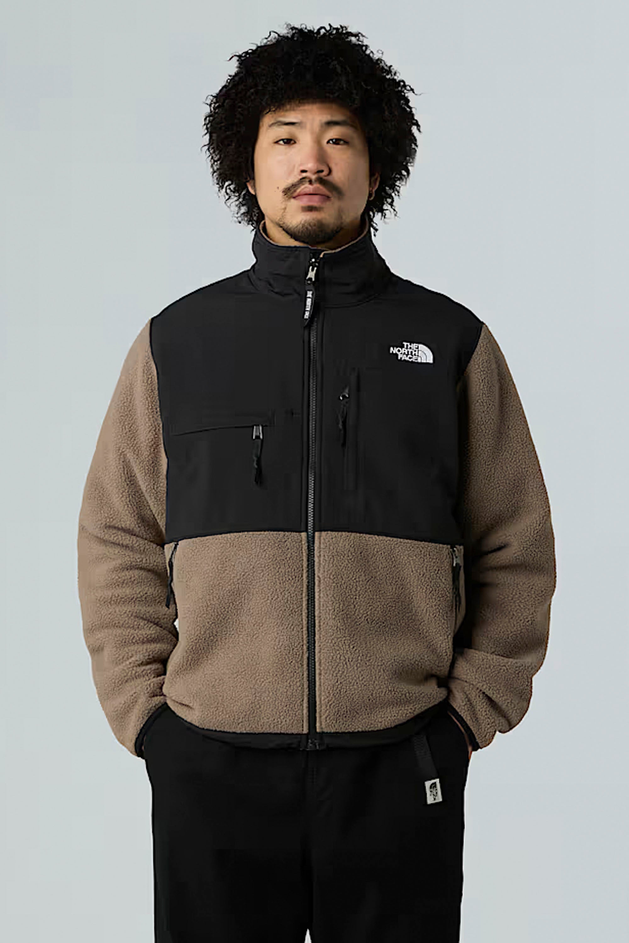 Happylifeshops The North Face Men’s Retro Denali Jacket in Mocha Brown / TNF Black
