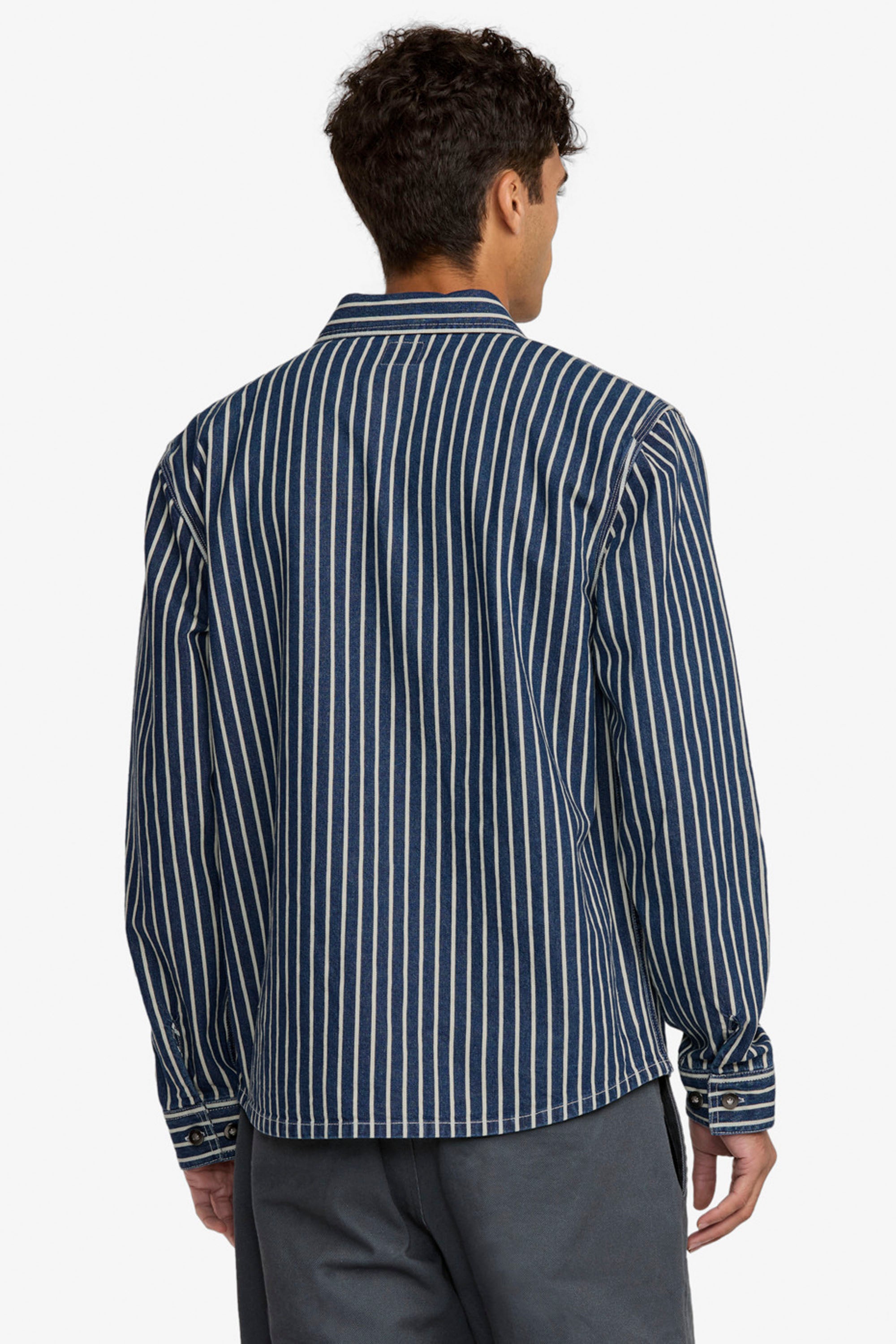 Happylifeshops RVCA canvas overshirt (Dayshift Hickory)