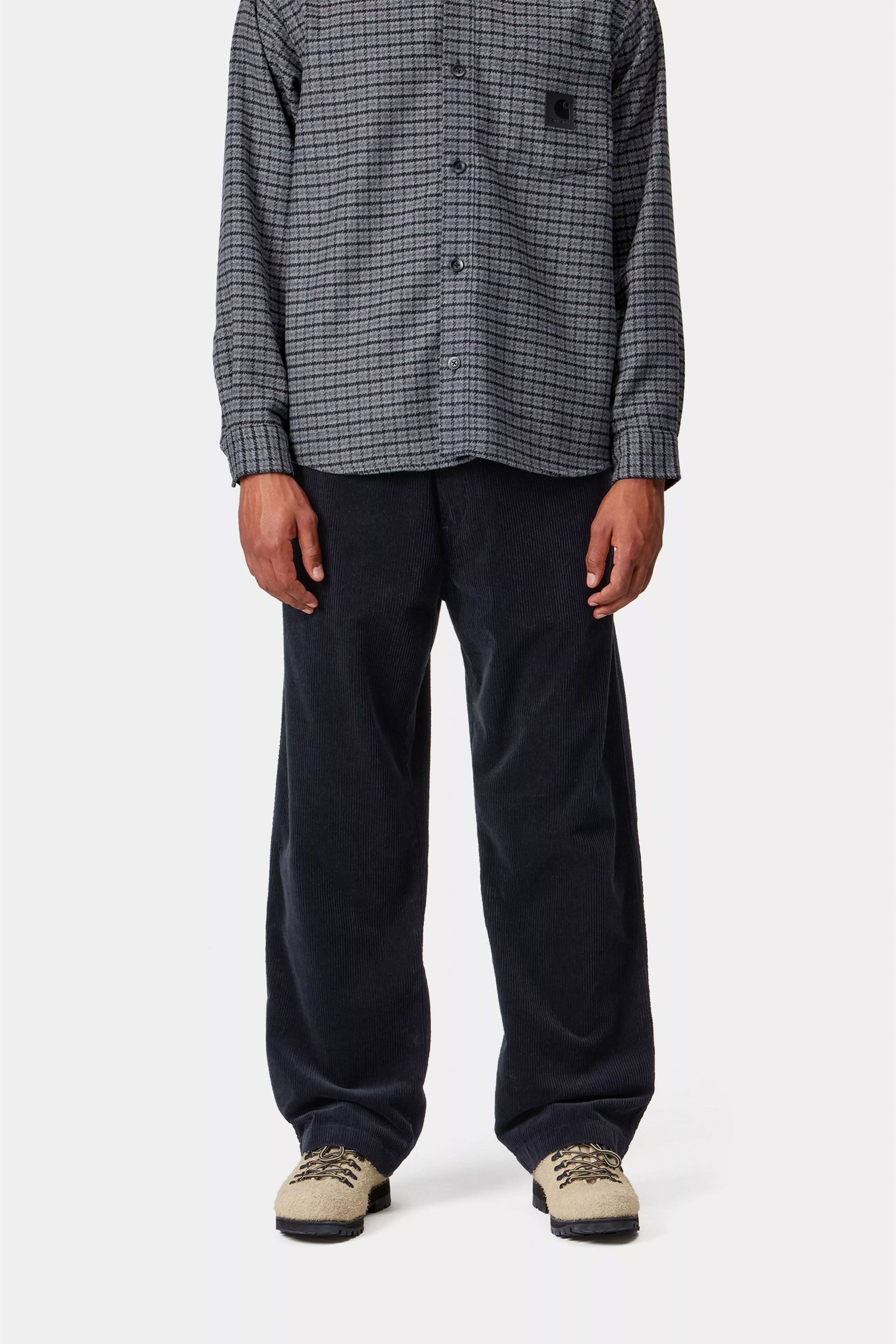 Happylifeshops Carhartt Wip cotton pants in dark navy rinse