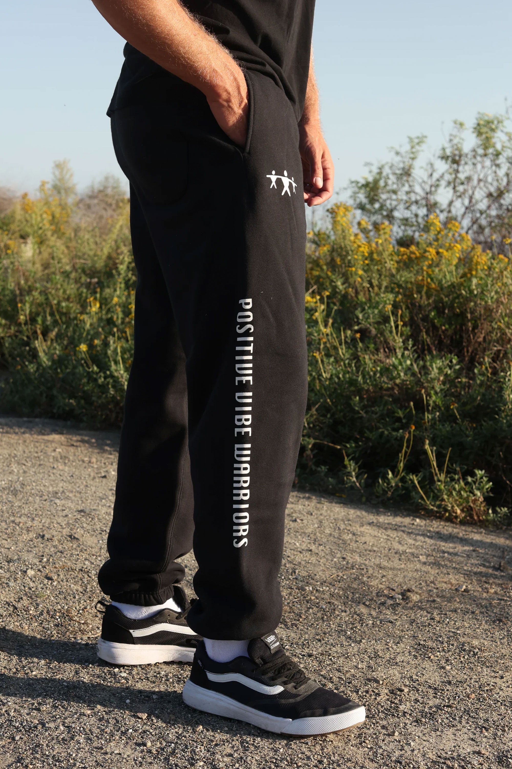 Happylifeshops Man Pant Positive Vibe Warriors Pvw Decade Sweatpants Black