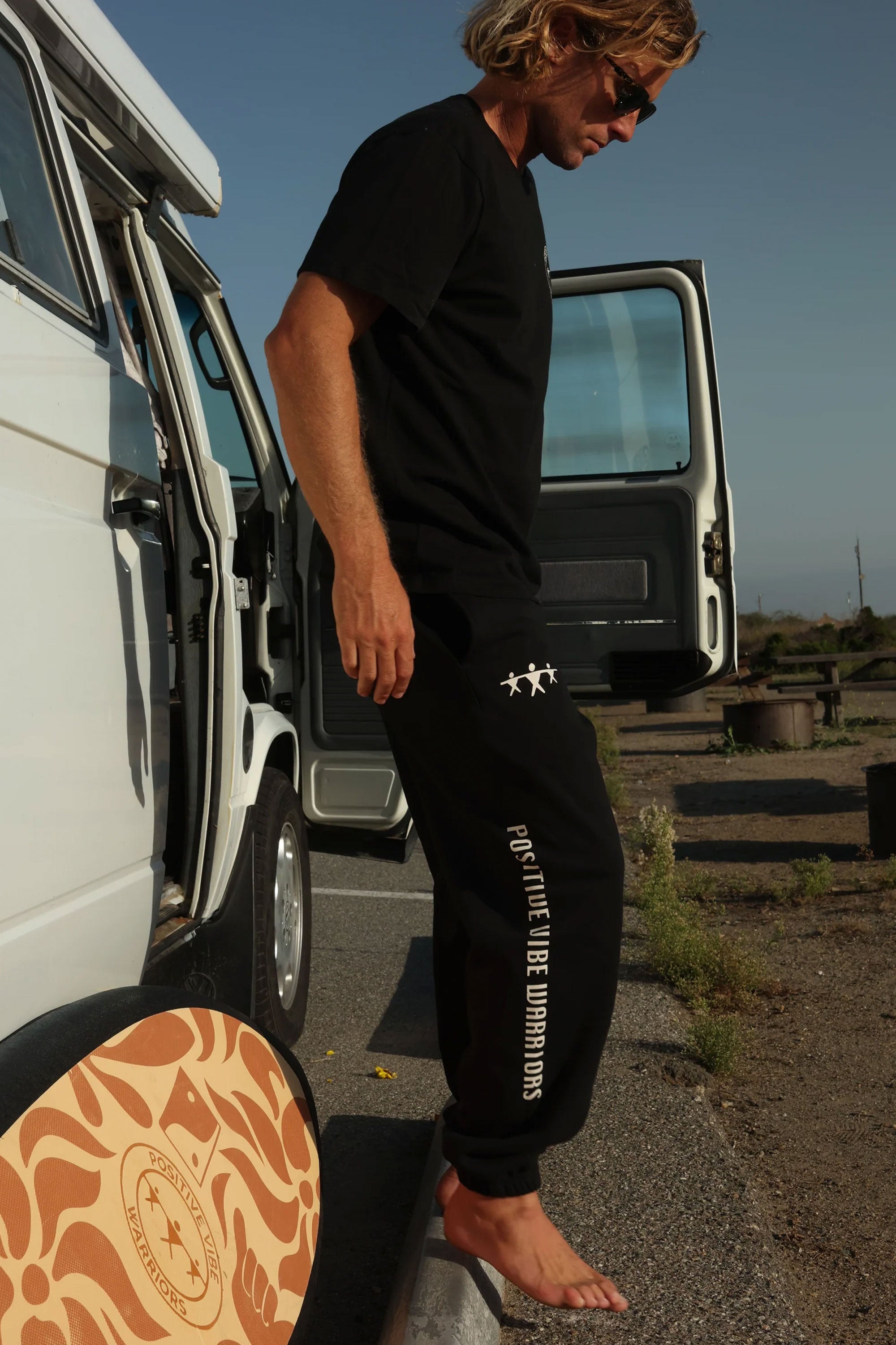 Happylifeshops Man Pant Positive Vibe Warriors Pvw Decade Sweatpants Black