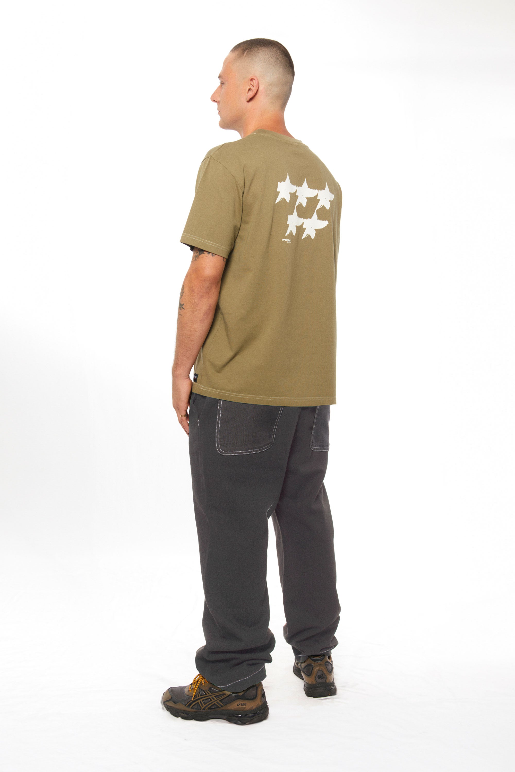 Happylifeshops Man Pant Pukas Contrast Canvas Charcoal