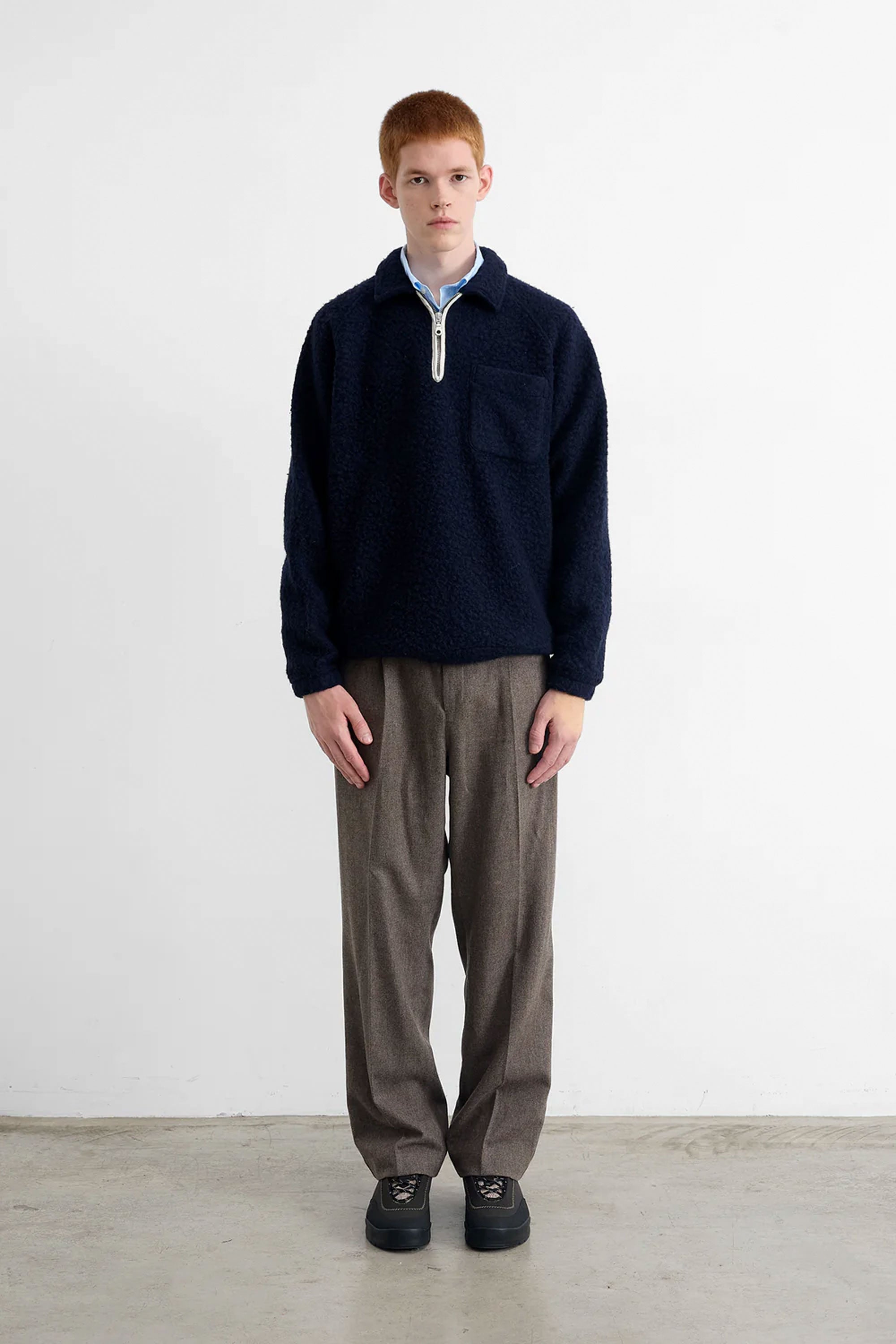 Pukas-Surf-Shop-Man-Polo-Edmmond-Unconventional-Zip-Polo-Plain-Navy-1