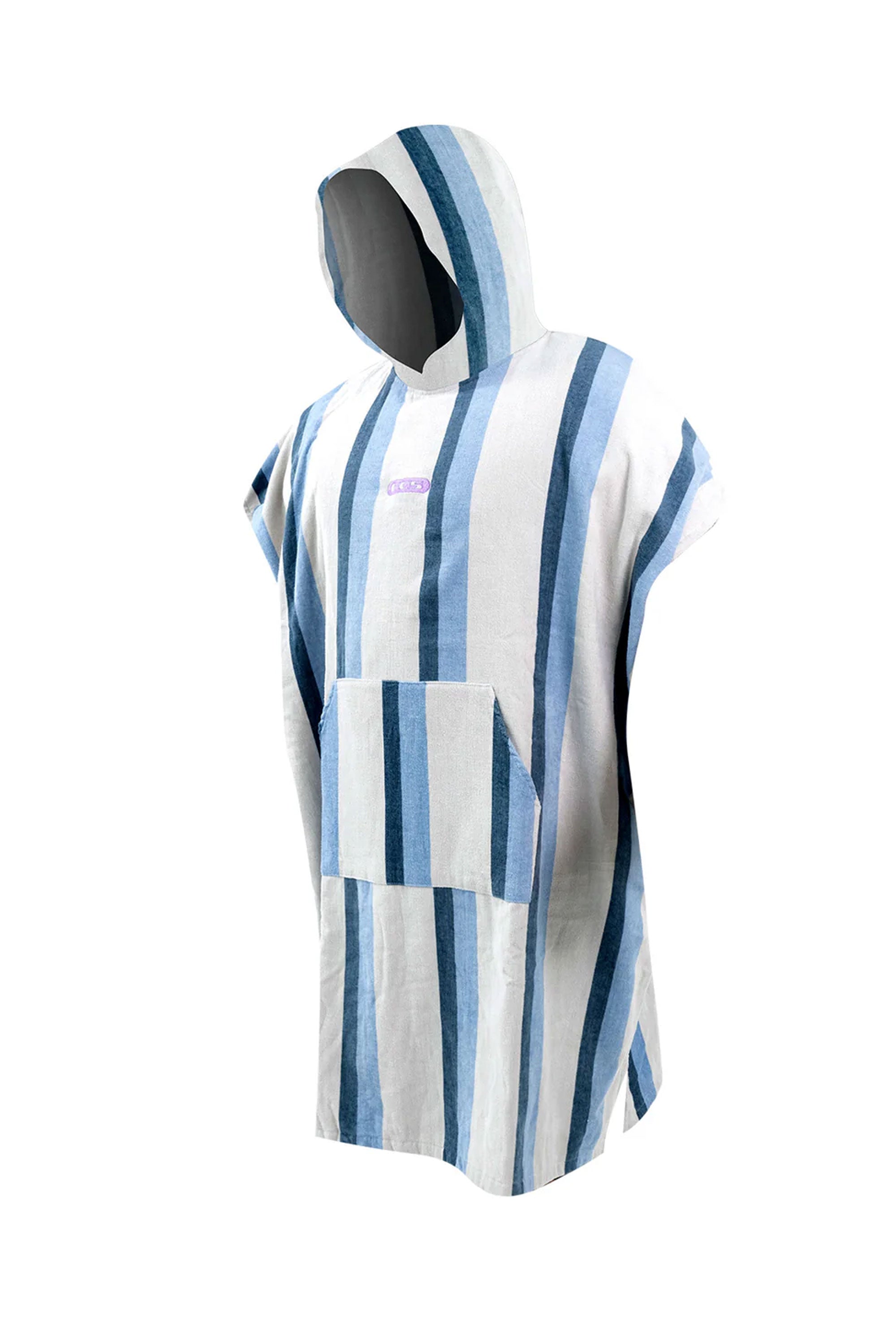 Happylifeshops Man Poncho FCS Towel Poncho Striped Teal